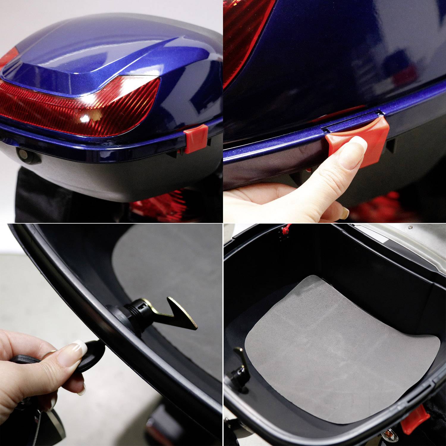 Rolektro eco-City 45 V.2 PLUS E-Roller Blau, Silber Blei-Vlies (AGM) 48V 12Ah