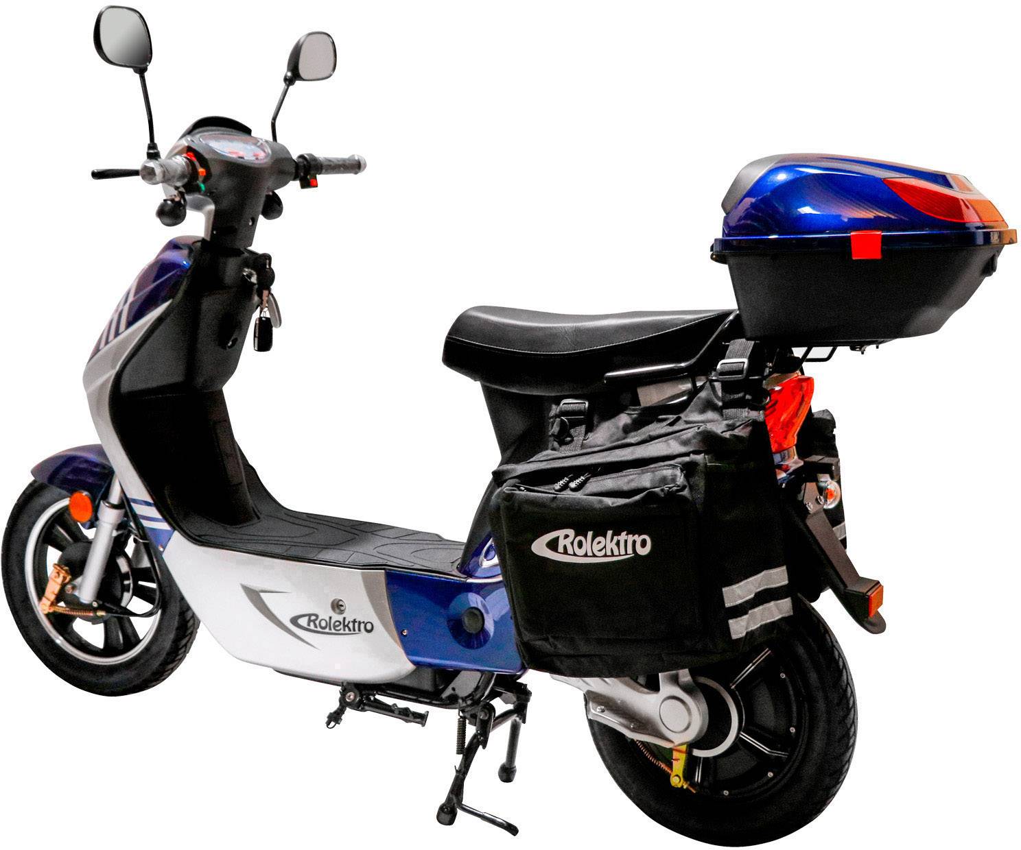 Rolektro eco-City 45 V.2 PLUS E-Roller Blau, Silber Blei-Vlies (AGM) 48V 12Ah