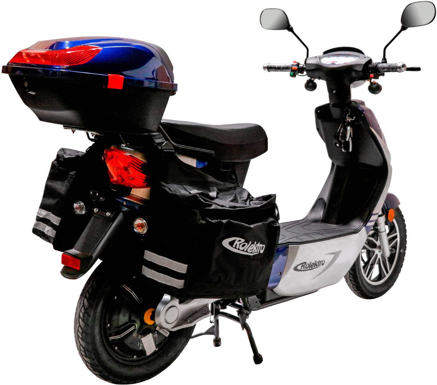 Rolektro eco-City 45 V.2 PLUS E-Roller Blau, Silber Blei-Vlies (AGM) 48V 12Ah