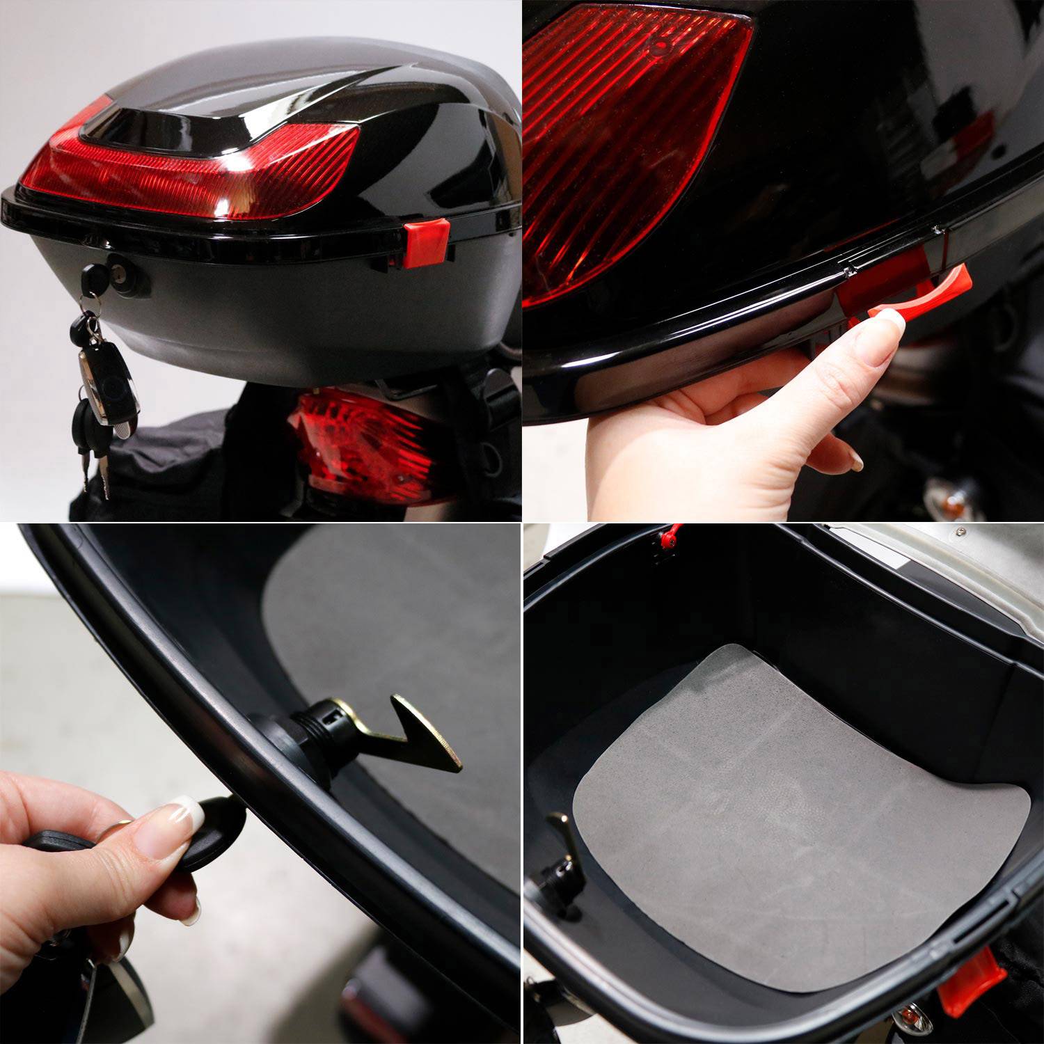 Rolektro eco-City 45 V.2 PLUS E-Roller Schwarz, Silber Blei-Vlies (AGM) 48V 12Ah