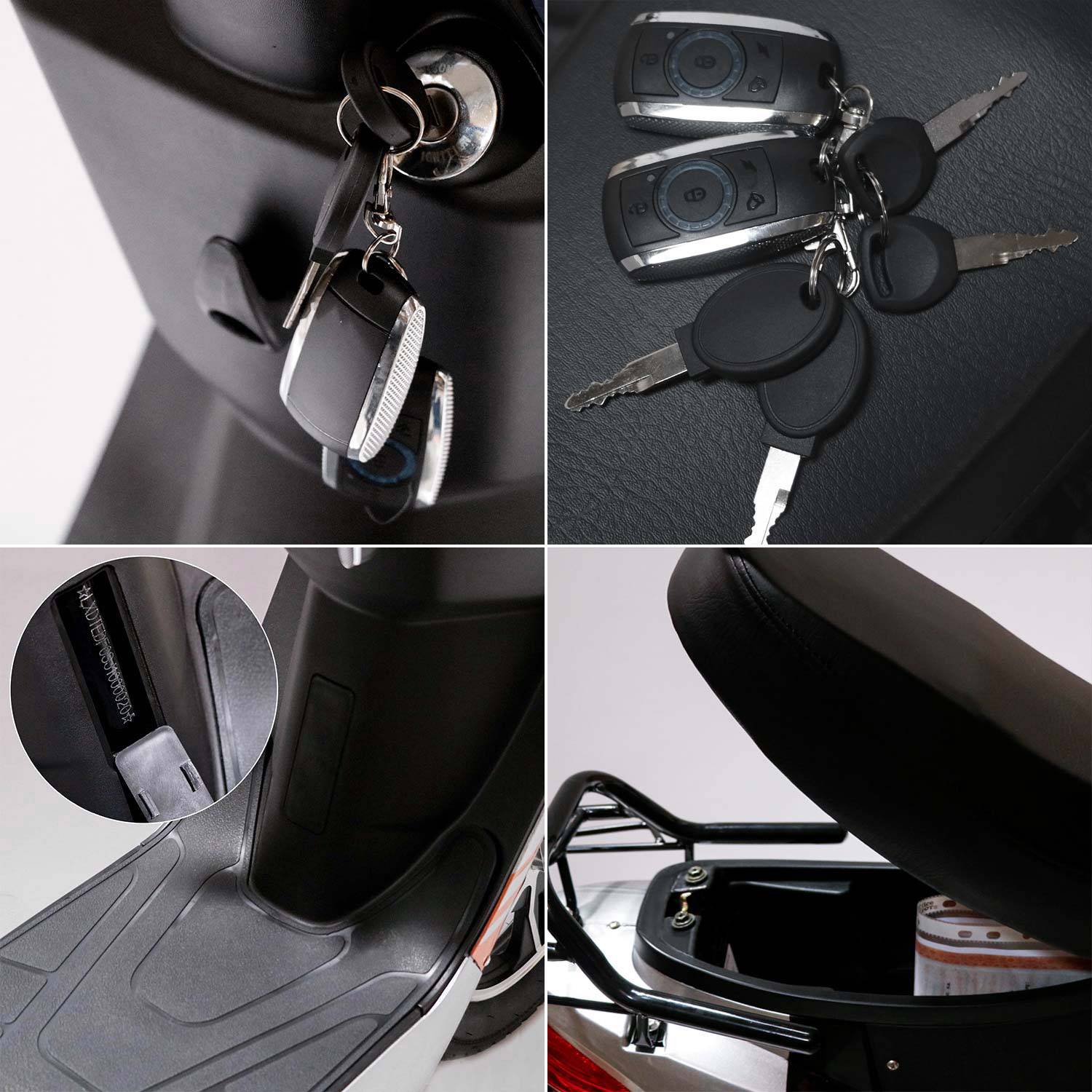 Rolektro eco-City 20 V.2 PLUS E-Roller Silber Blei-Vlies (AGM) 48V 12Ah