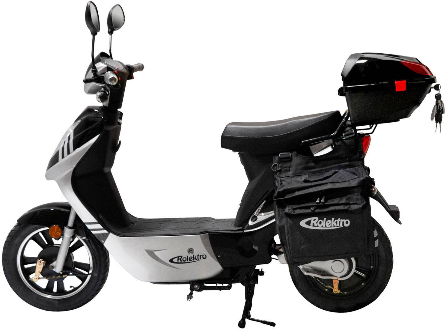 Rolektro eco-City 45 V.2 PLUS E-Roller Schwarz, Silber Blei-Vlies (AGM) 48V 12Ah