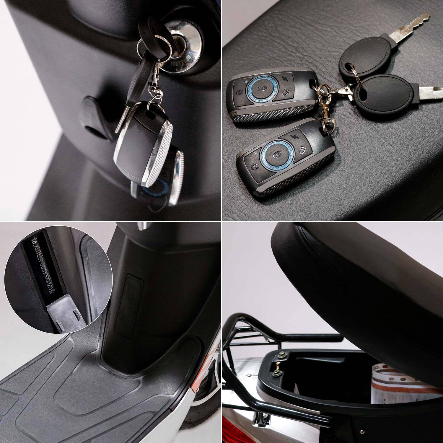 Rolektro eco-City 45 V.2 E-Roller Orange, Silber Blei-Vlies (AGM) 48V 12Ah