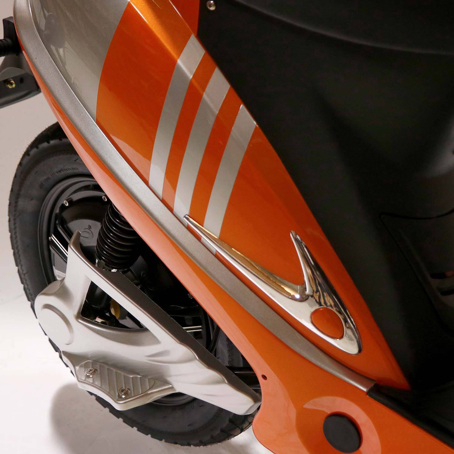 Rolektro eco-City 45 V.2 E-Roller Orange, Silber Blei-Vlies (AGM) 48V 12Ah