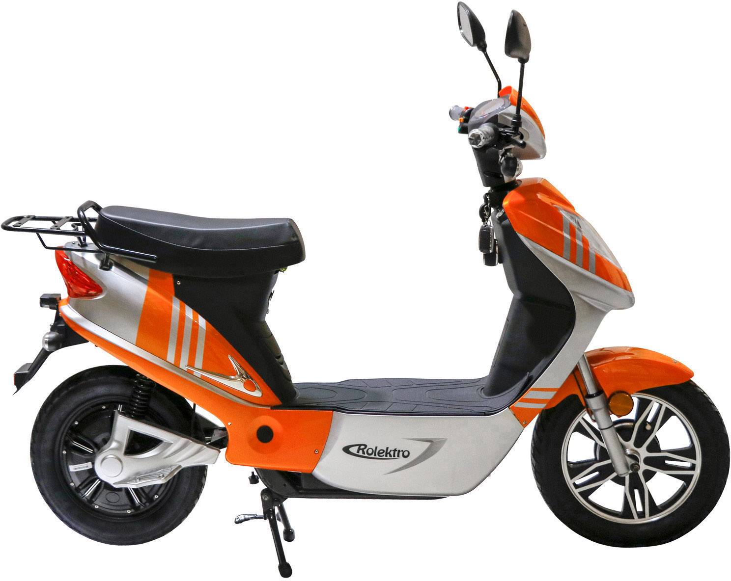 Rolektro eco-City 45 V.2 E-Roller Orange, Silber Blei-Vlies (AGM) 48V 12Ah