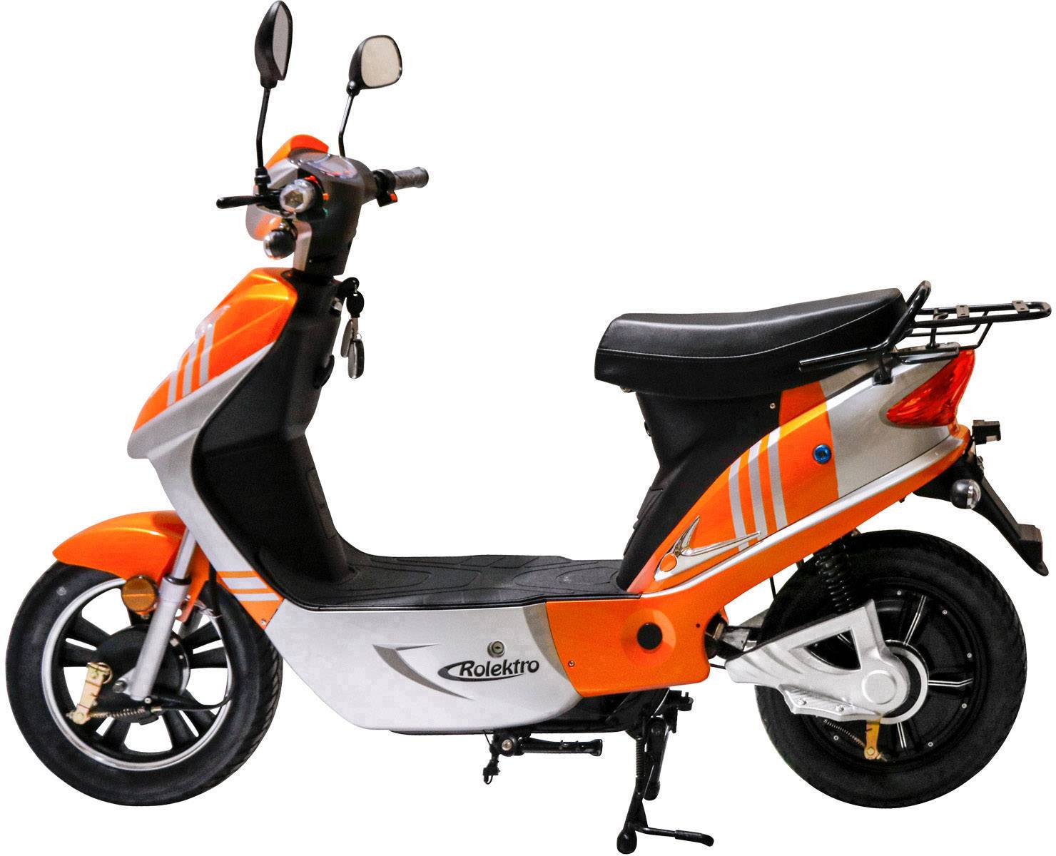Rolektro eco-City 45 V.2 E-Roller Orange, Silber Blei-Vlies (AGM) 48V 12Ah