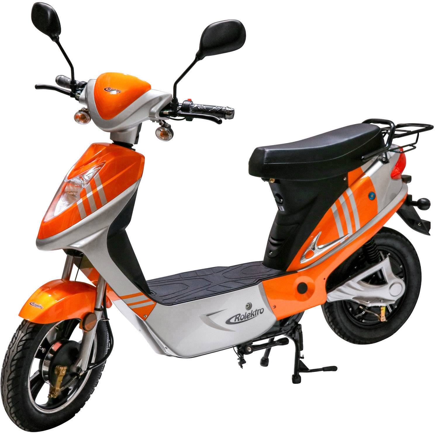 Rolektro eco-City 45 V.2 E-Roller Orange, Silber Blei-Vlies (AGM) 48V 12Ah