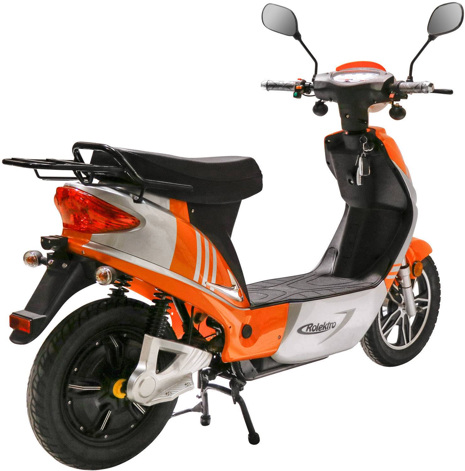 Rolektro eco-City 45 V.2 E-Roller Orange, Silber Blei-Vlies (AGM) 48V 12Ah