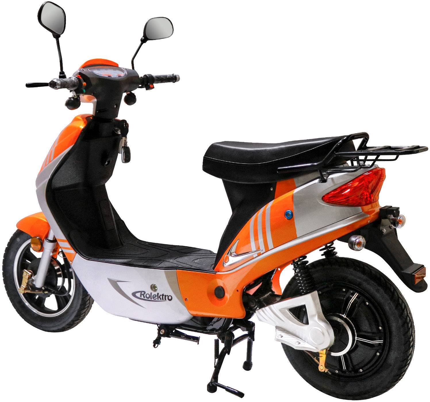 Rolektro eco-City 45 V.2 E-Roller Orange, Silber Blei-Vlies (AGM) 48V 12Ah