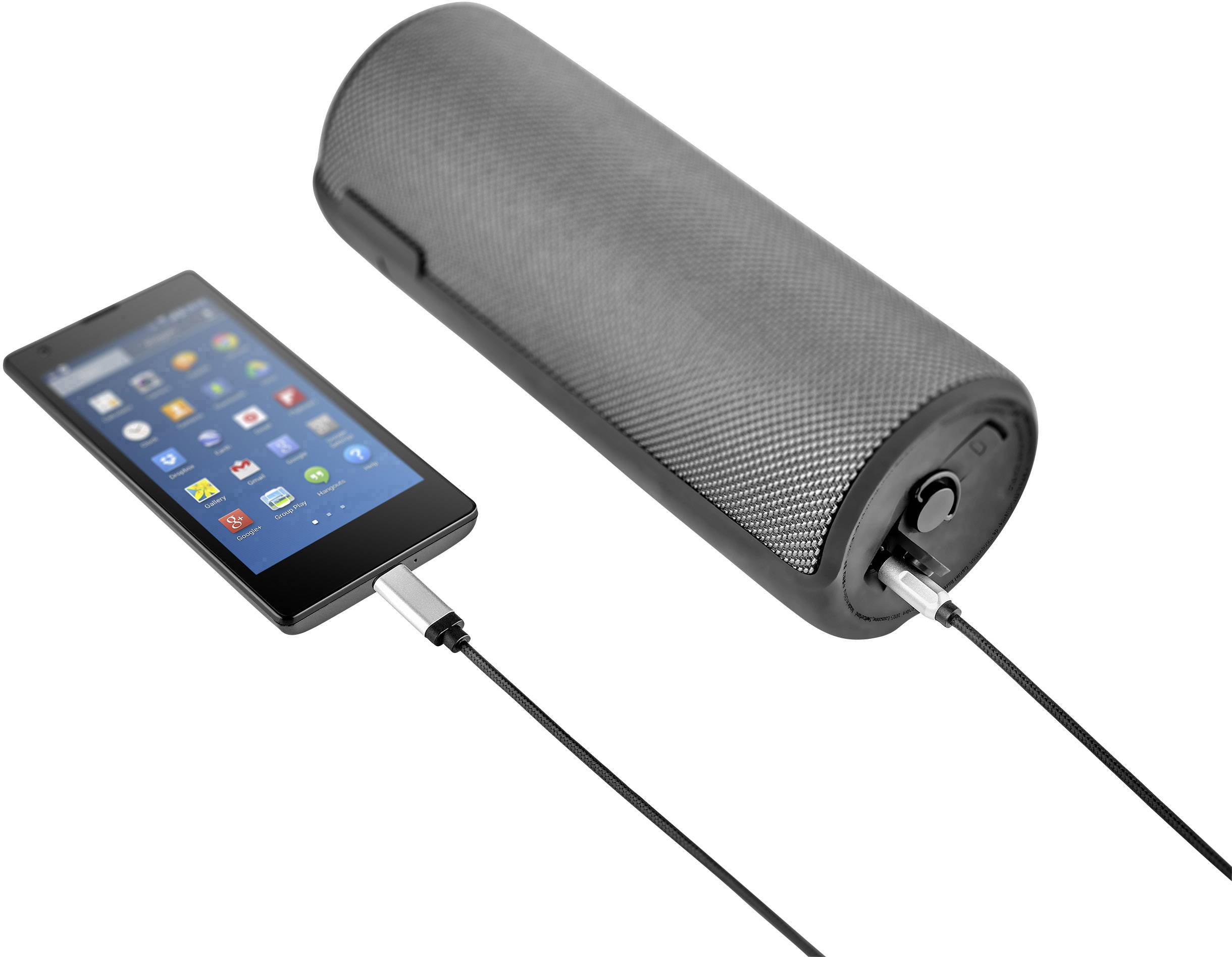 Renkforce RF-3432030 USB / Klinke Audio Anschlusskabel [1x USB-C® Stecker - 1x Klinkenstecker 3.5 mm] 1.20m Schwarz