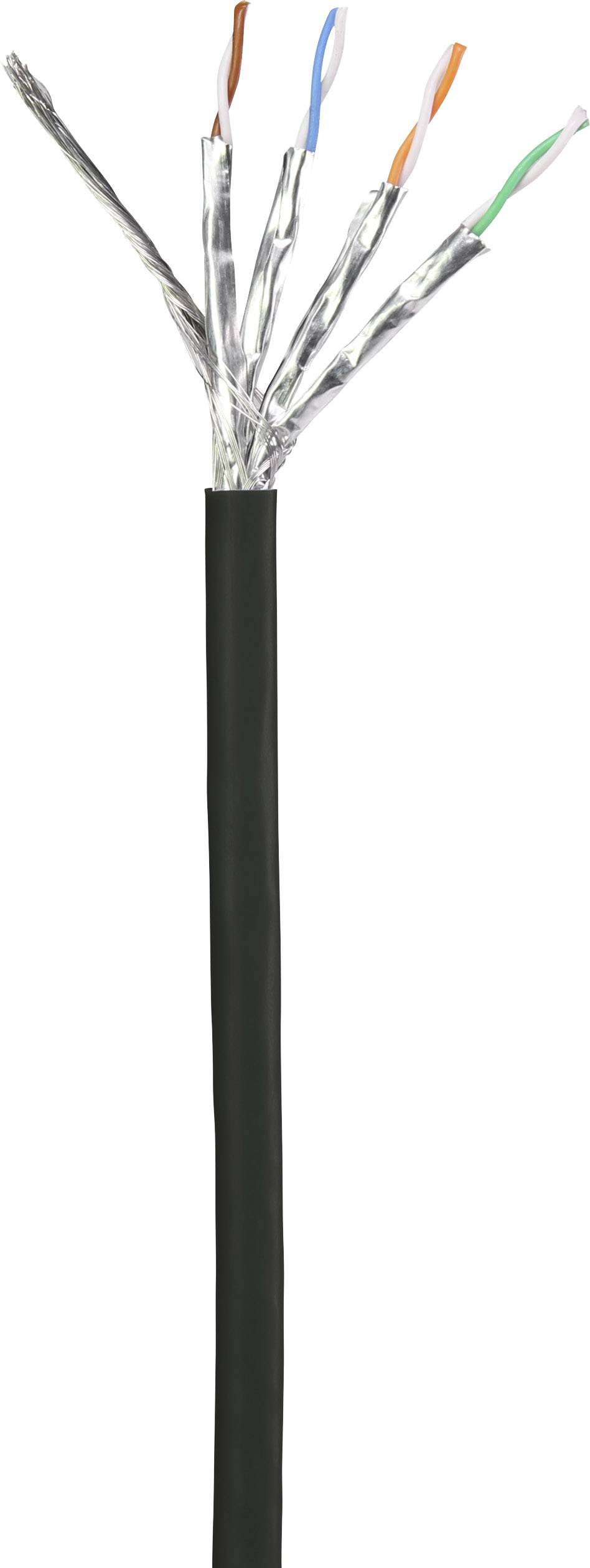 Renkforce RF-5469256 RJ45 Netzwerkkabel, Patchkabel CAT 6 S/FTP 2.00m Schwarz mit Rastnasenschutz, vergoldete Steckkontakte