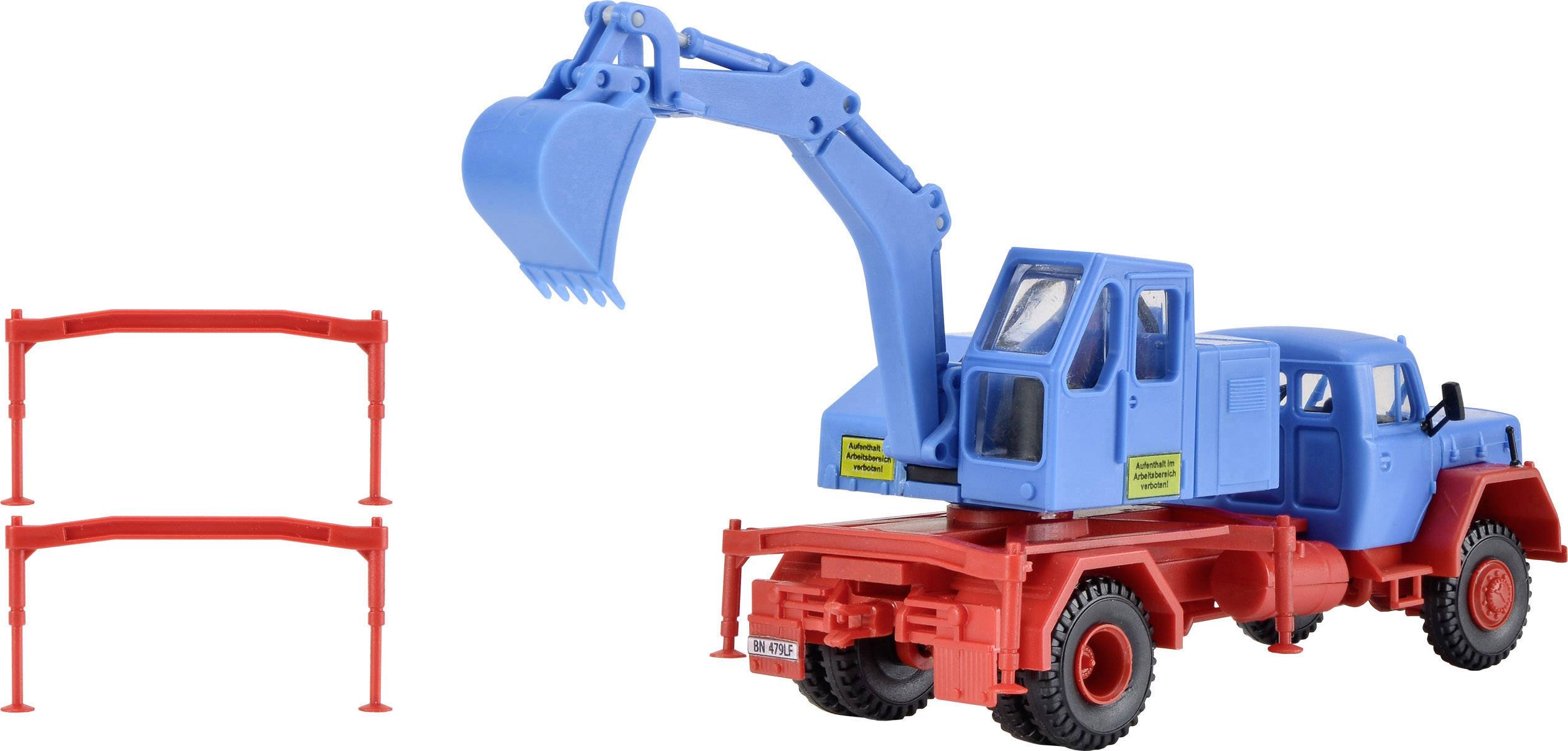 Kibri 14130 H0 Magirus Deutz Eckhauber mit Baggeraufbau