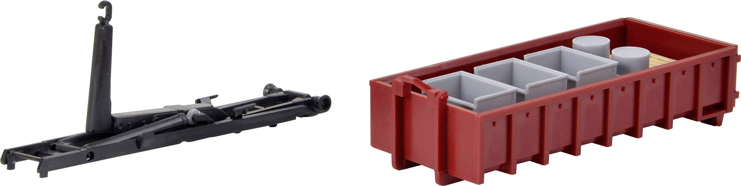 Kibri 15709 H0 Hakenabrollaufbau mit Abrollmulde und Ladegut 1St.