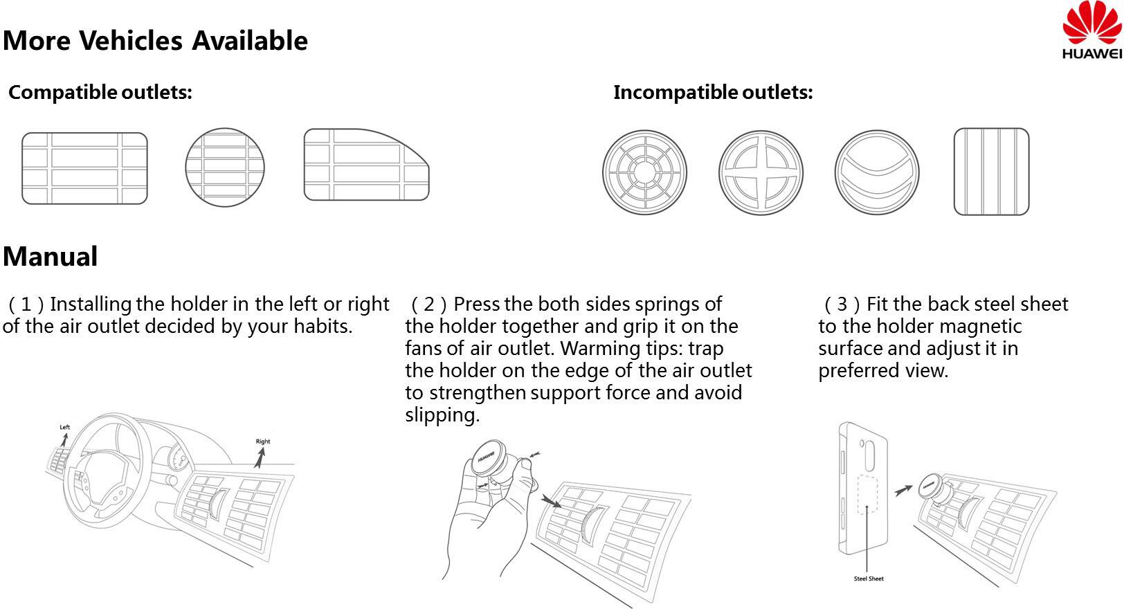 Huawei - Auto Kit - Huawei P20 - Schwarz
