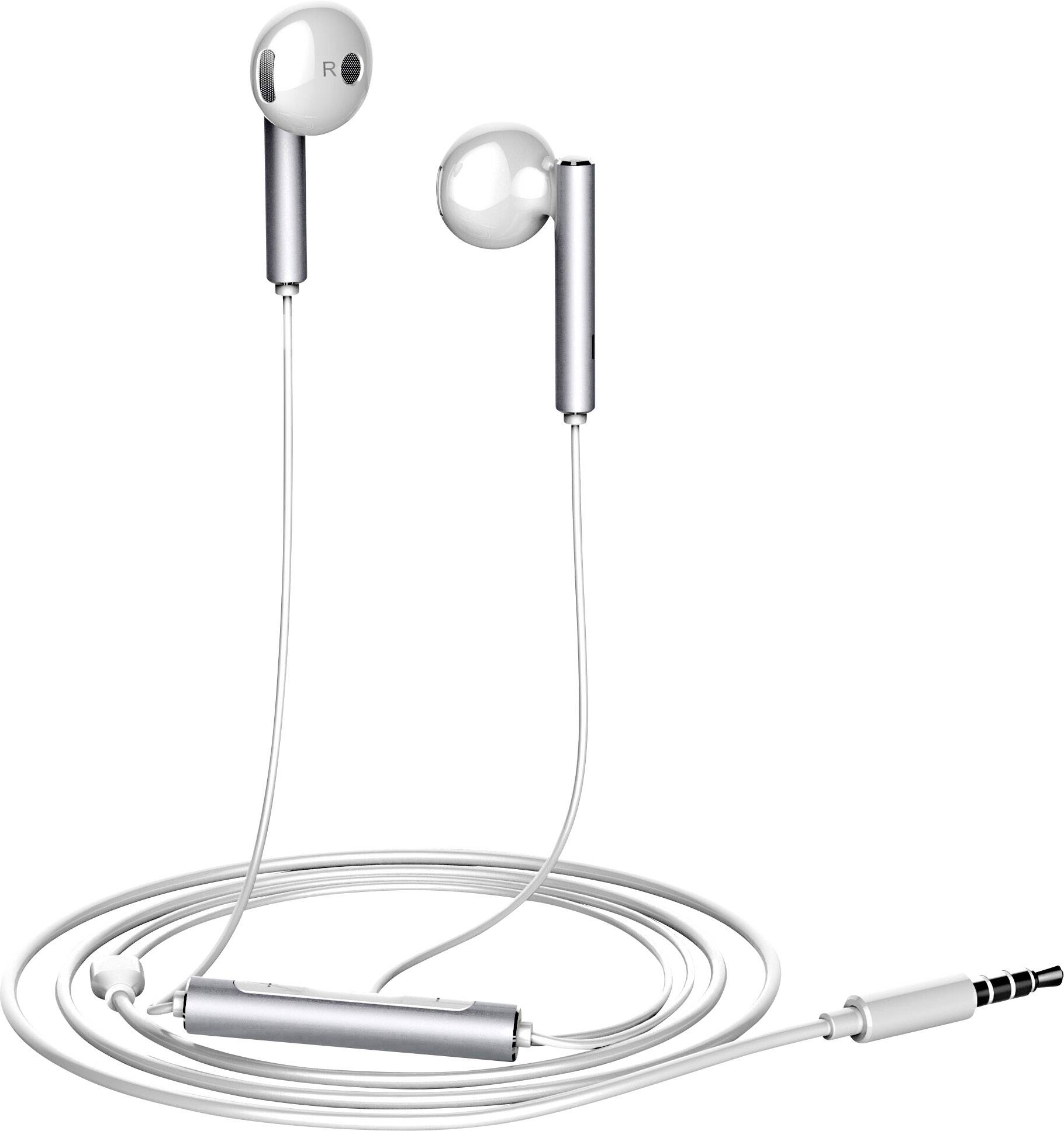 HUAWEI AM116 In Ear Kopfhörer kabelgebunden Silber Headset, Lautstärkeregelung