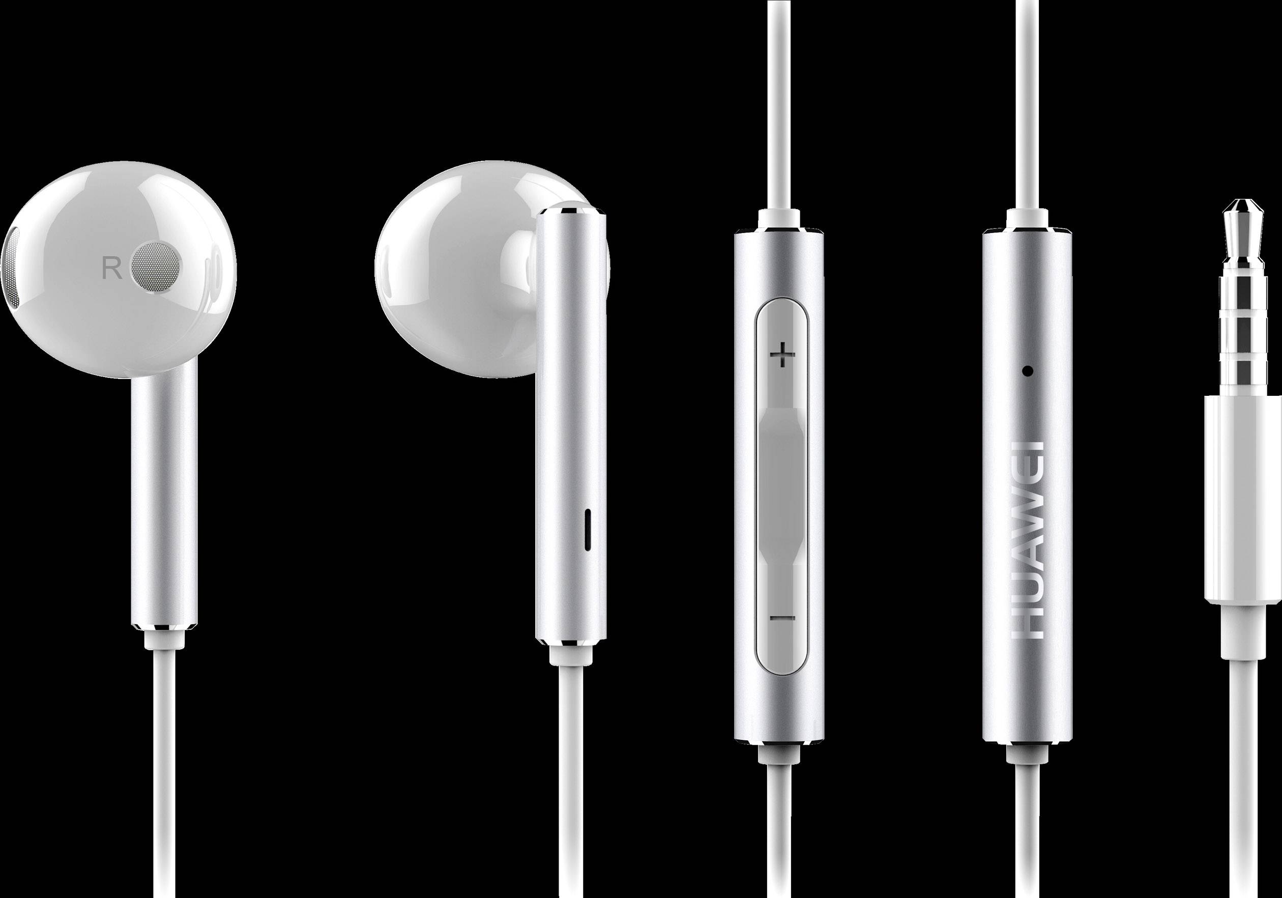 HUAWEI AM116 In Ear Kopfhörer kabelgebunden Silber Headset, Lautstärkeregelung