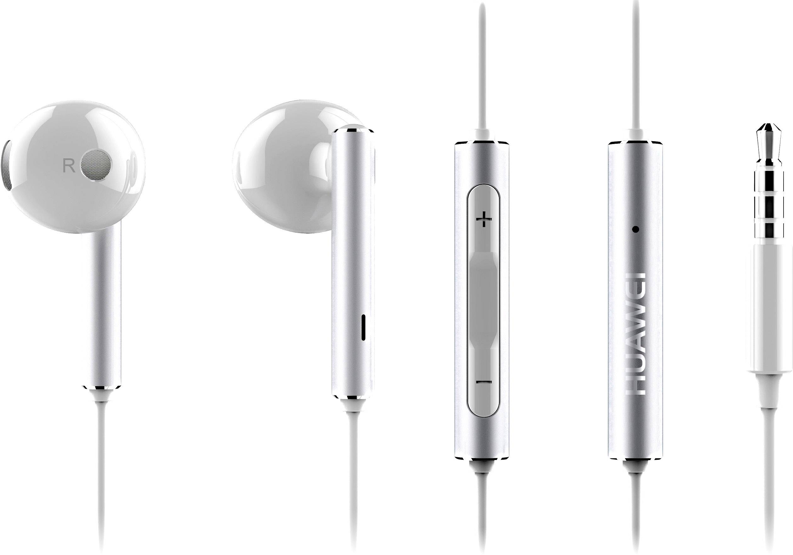 HUAWEI AM116 In Ear Kopfhörer kabelgebunden Silber Headset, Lautstärkeregelung