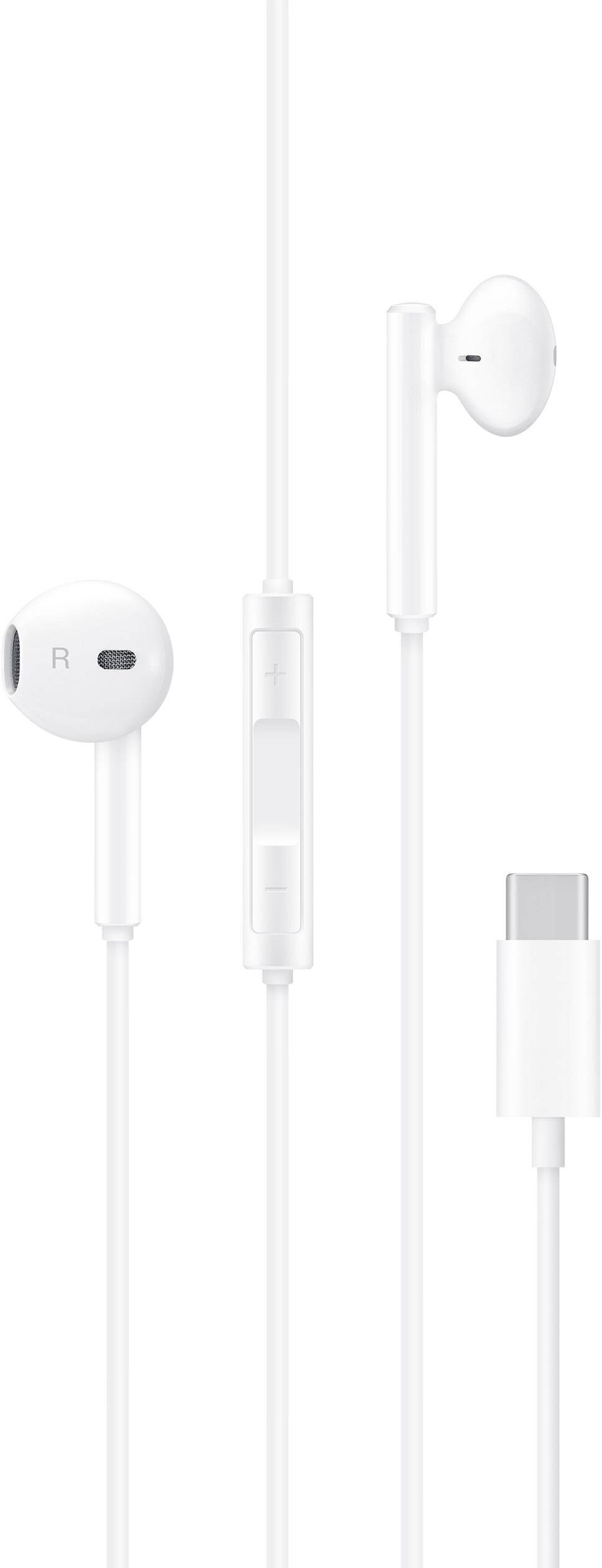 HUAWEI CM33 In Ear Kopfhörer kabelgebunden Weiß Lautstärkeregelung