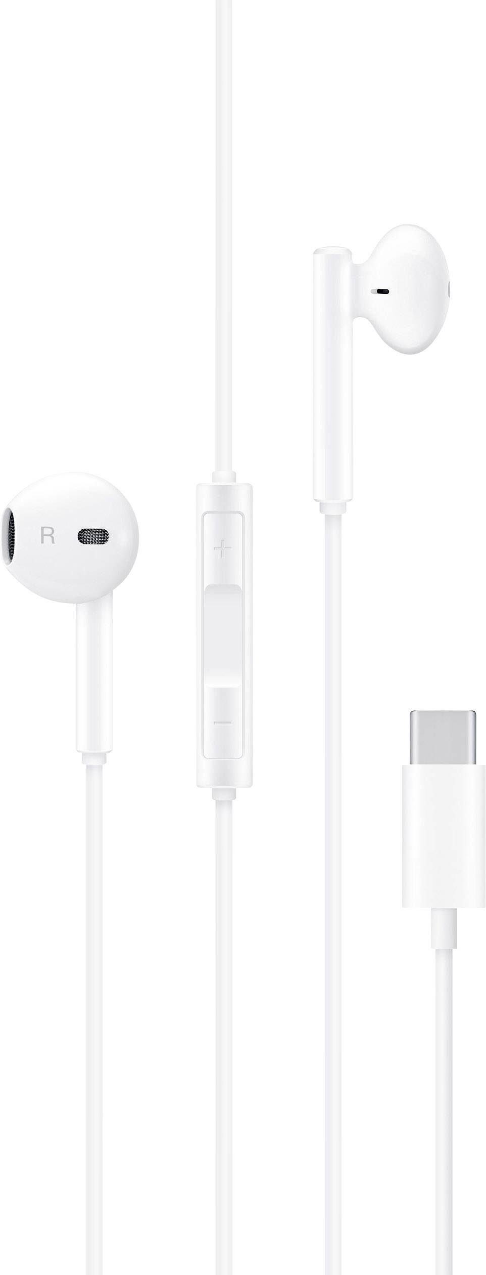 HUAWEI CM33 In Ear Kopfhörer kabelgebunden Weiß Lautstärkeregelung