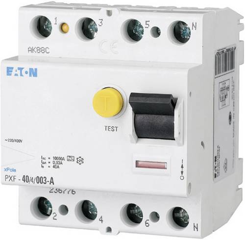 Eaton 102877 FI-Schutzschalter A 4polig 80A 0.03A 400 V/AC