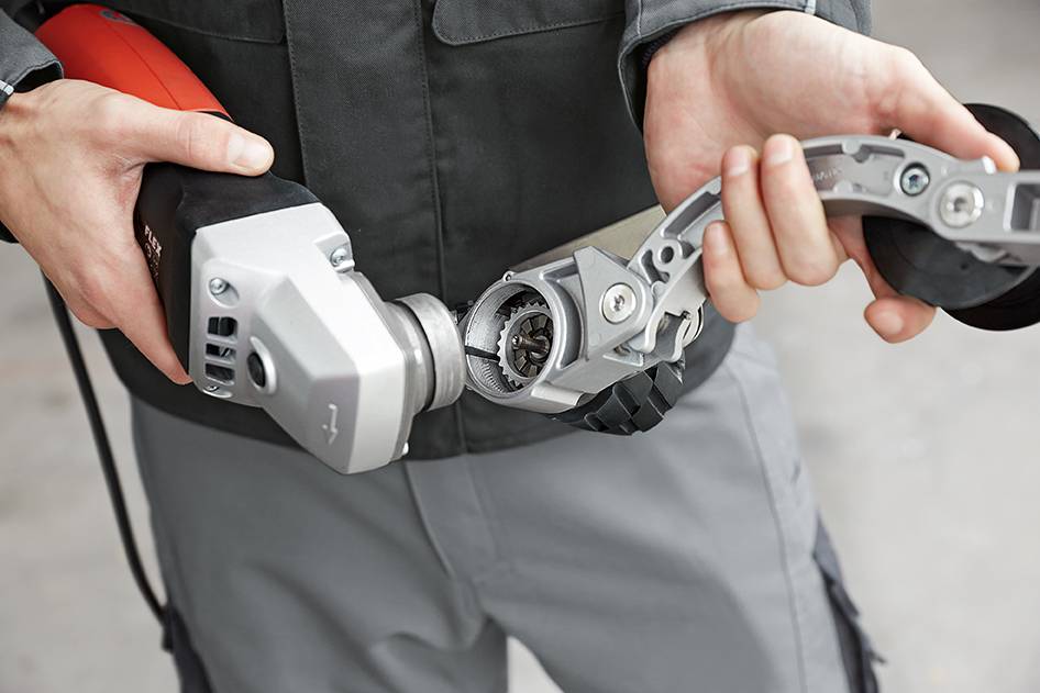 Flex BRE 14-3 125 Set 433446 Rohrbandschleifer 1400W Band-Breite 40mm Band-Länge 760mm