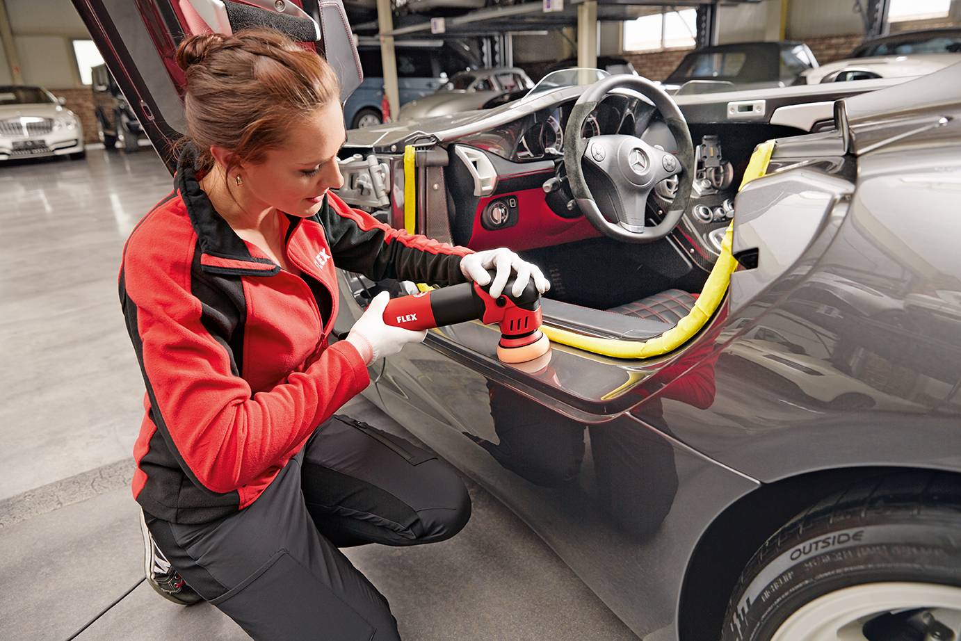 Flex XFE 7-12 80 447129 Exzenterpoliermaschine 700W 1800 - 5500 U/min