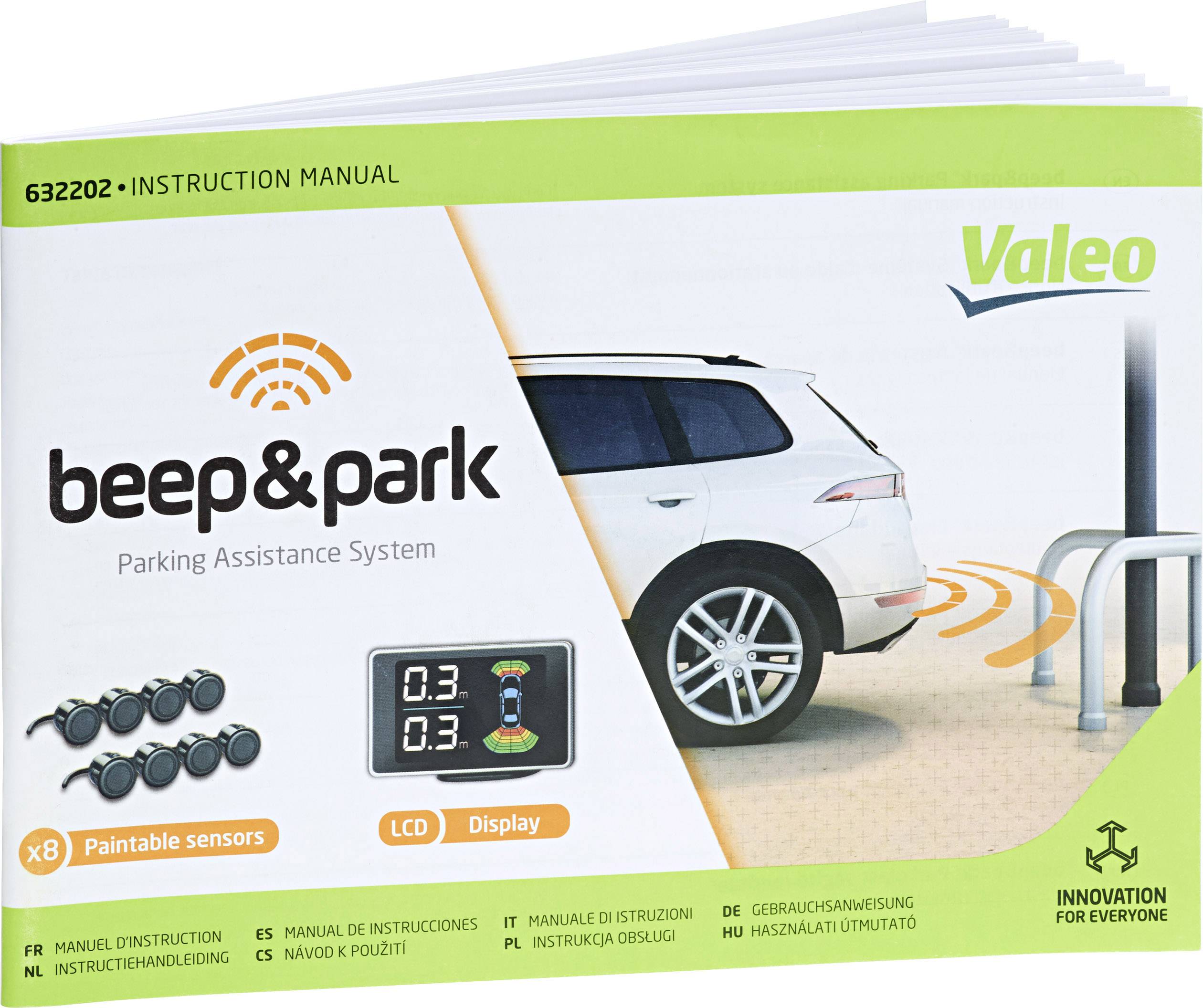 Valeo Beep & Park KIT3 Kabelgebundene-Einparkhilfe Front, Heck optisch, akustisch