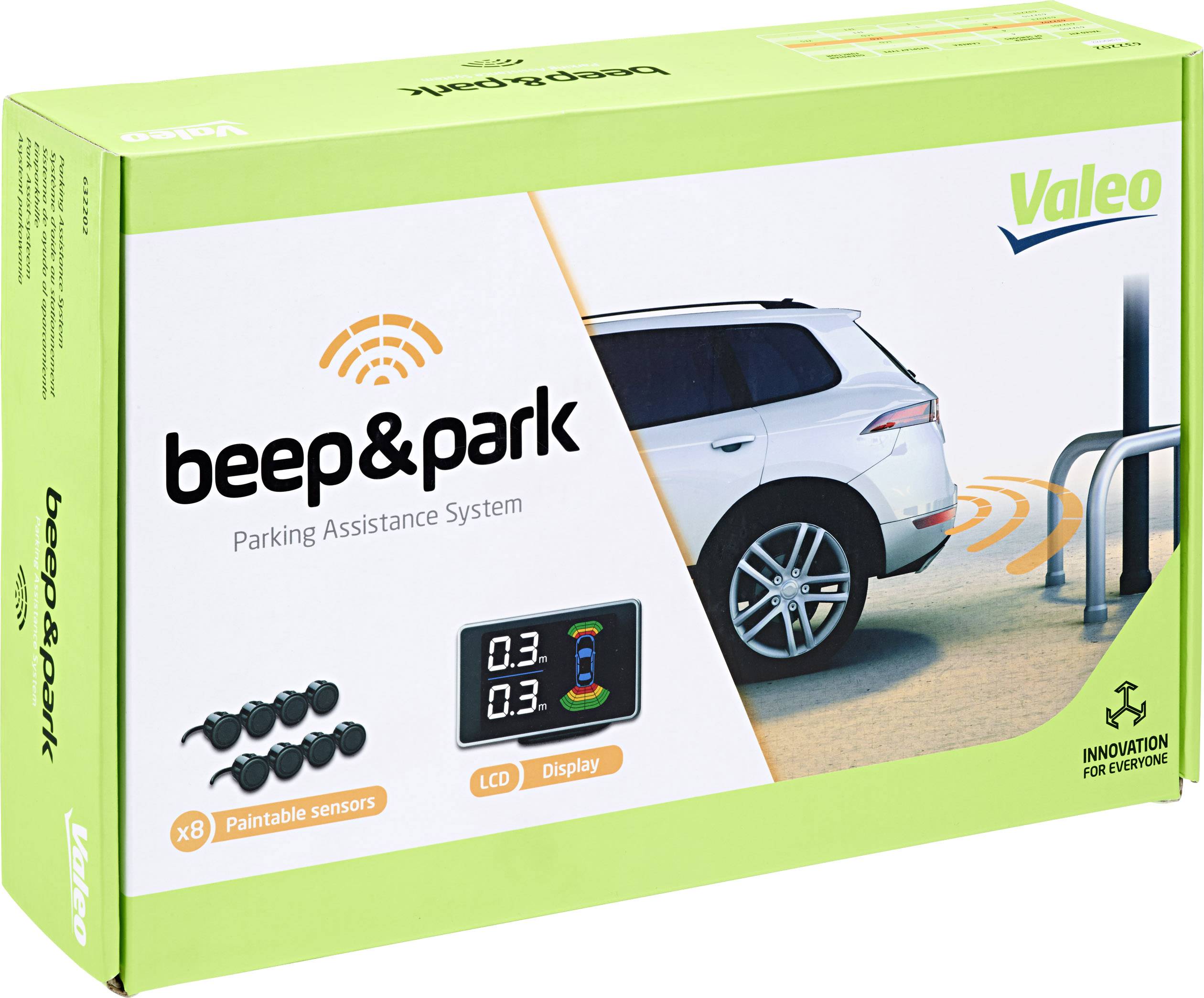 Valeo Beep & Park KIT3 Kabelgebundene-Einparkhilfe Front, Heck optisch, akustisch