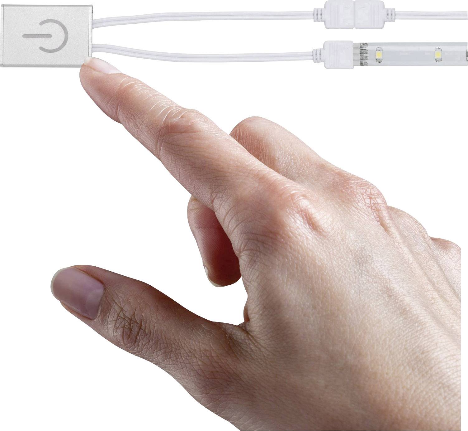 Paulmann 70913 Touch Switch 60 W (max) 12 V (max.) 12 V Kunststoff (B x H x T) 43 x 8.5 x 30 mm 1 St.