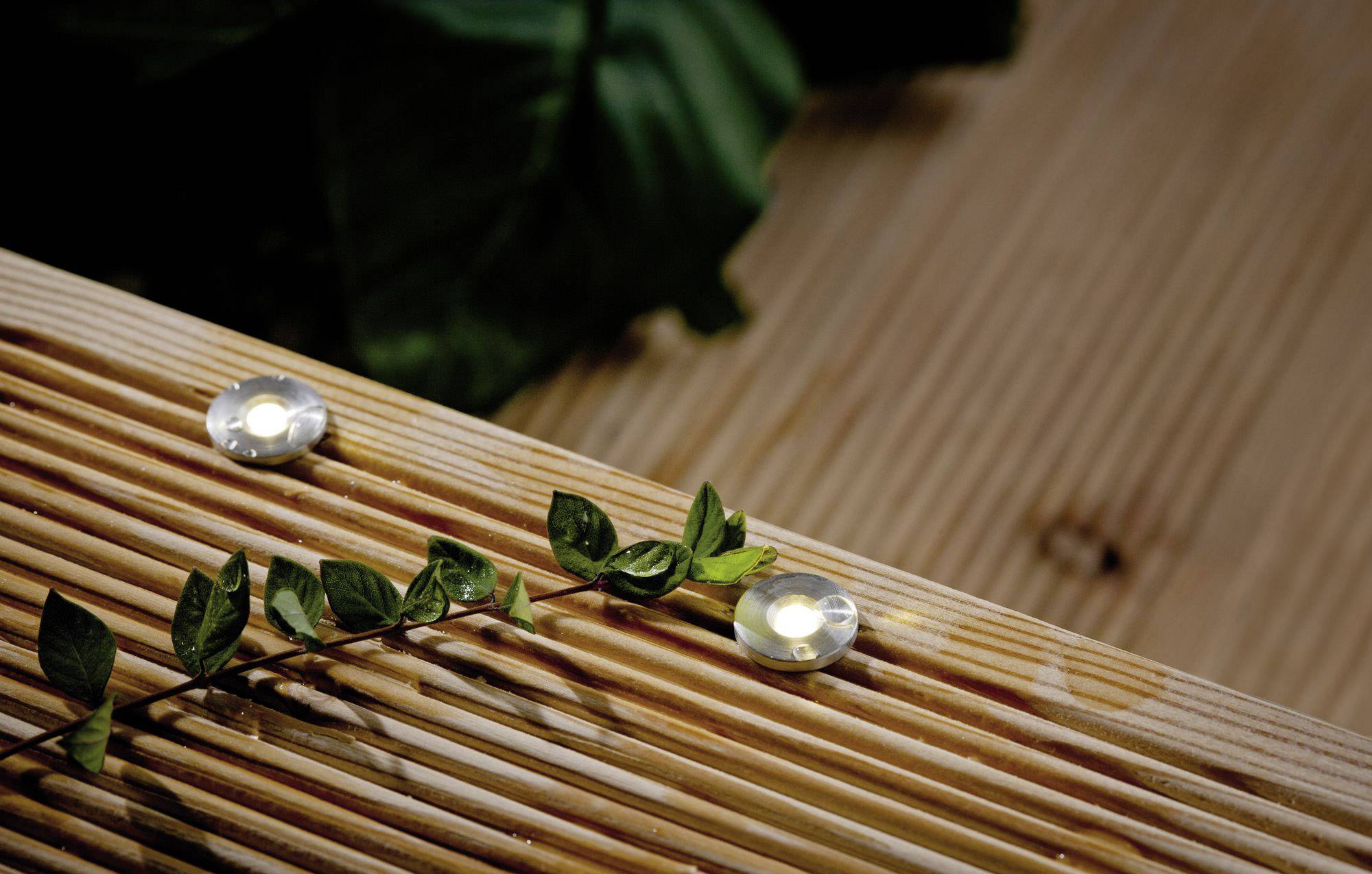 Paulmann MicroPen II Beleuchtungssystem Plug & Shine ZigBee LED-Außeneinbauleuchten (Basis-Set) 5er Set LED 1.1W Warmweiß Silber