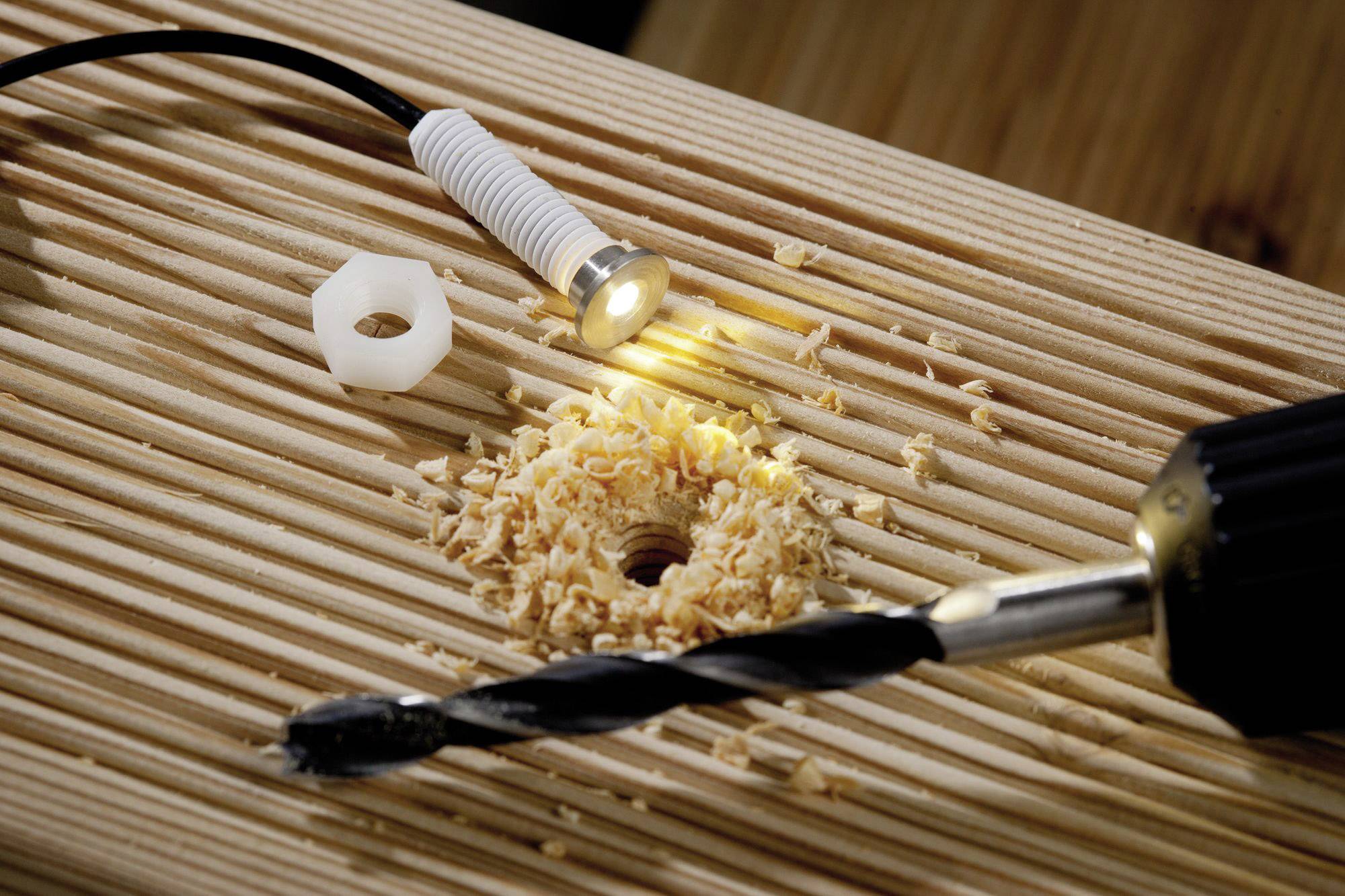 Paulmann MicroPen II Beleuchtungssystem Plug & Shine ZigBee LED-Außeneinbauleuchten (Basis-Set) 5er Set LED 1.1W Warmweiß Silber