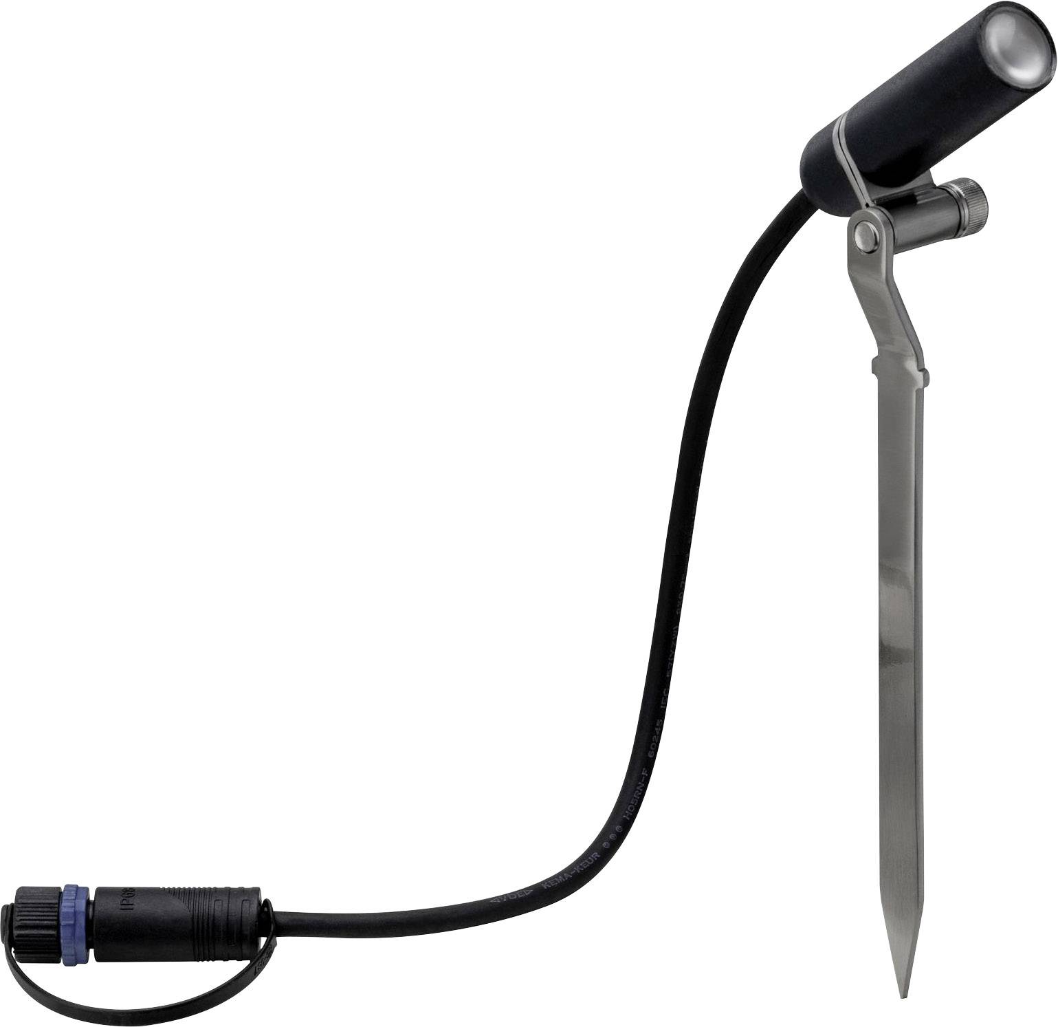 Ein digitaler Temperaturfühler mit Edelstahlsonde und schwarzem Kabel, geeignet für präzise Temperaturmessungen in verschiedenen Umgebungen.