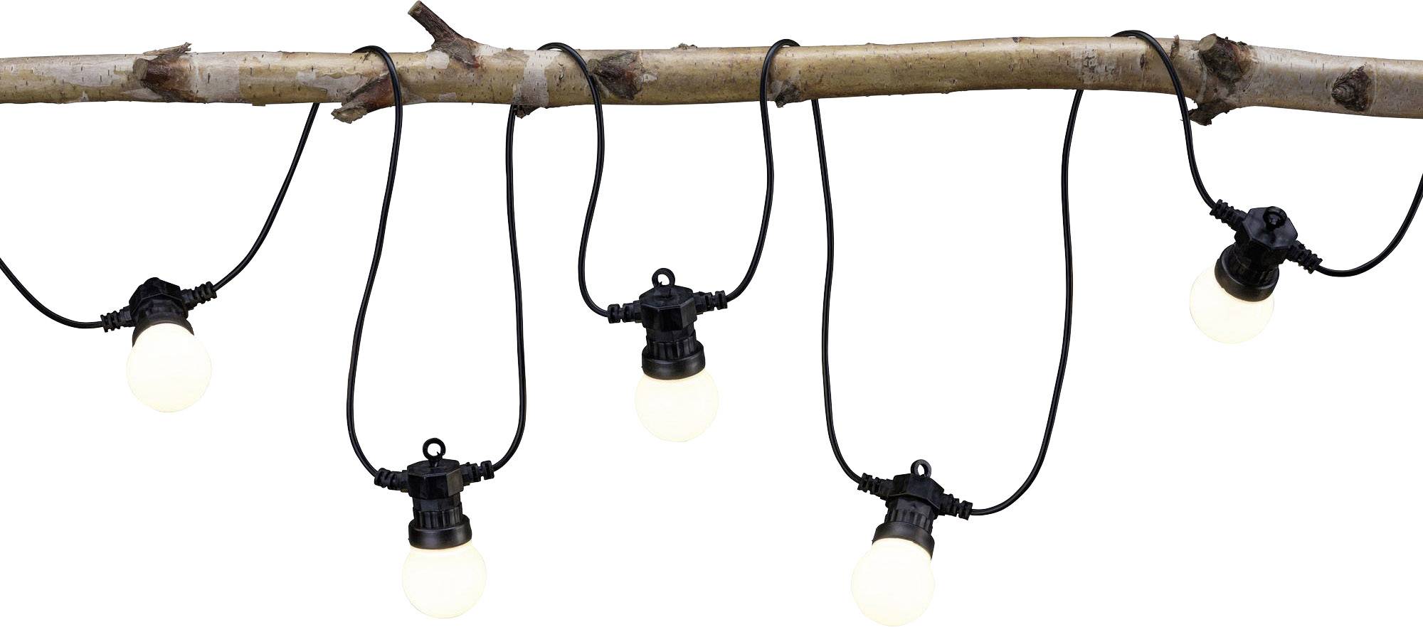 Paulmann 94165 Beleuchtungssystem Plug & Shine LED-Lichterkette LED 1.4W Warmweiß Weiß, Schwarz