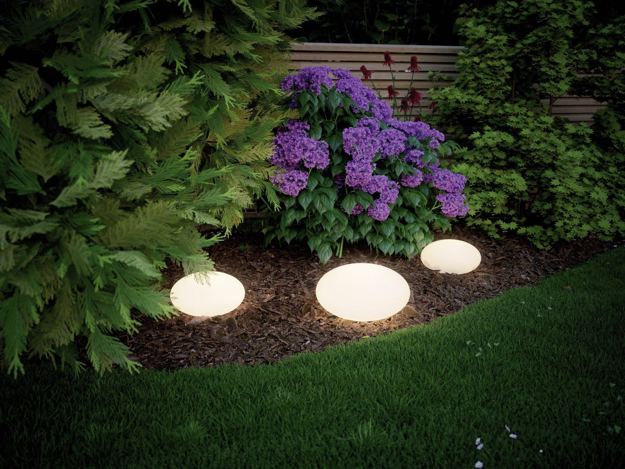 Paulmann Stone 94176 Beleuchtungssystem Plug & Shine LED-Dekoleuchte LED 2.8W Warmweiß Weiß