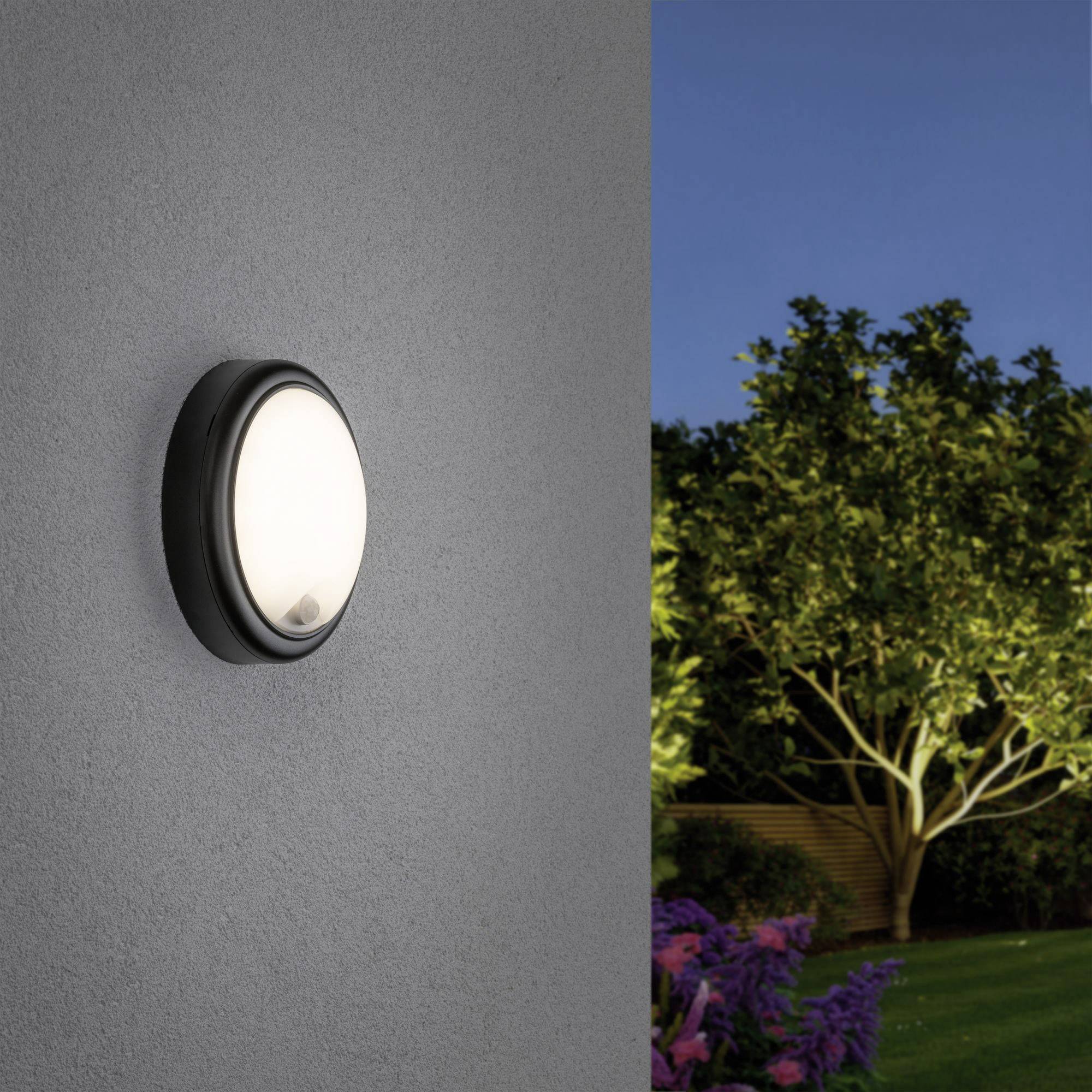 Paulmann 94187 LED-Außenwandleuchte mit Bewegungsmelder 15 W Anthrazit