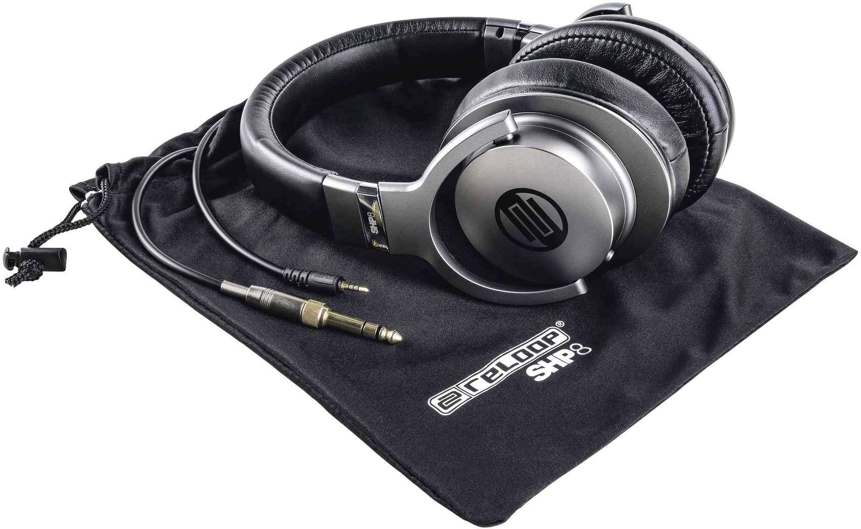 Reloop SHP-8 Studio Over Ear Kopfhörer kabelgebunden Schwarz Faltbar, Schwenkbare Ohrmuscheln