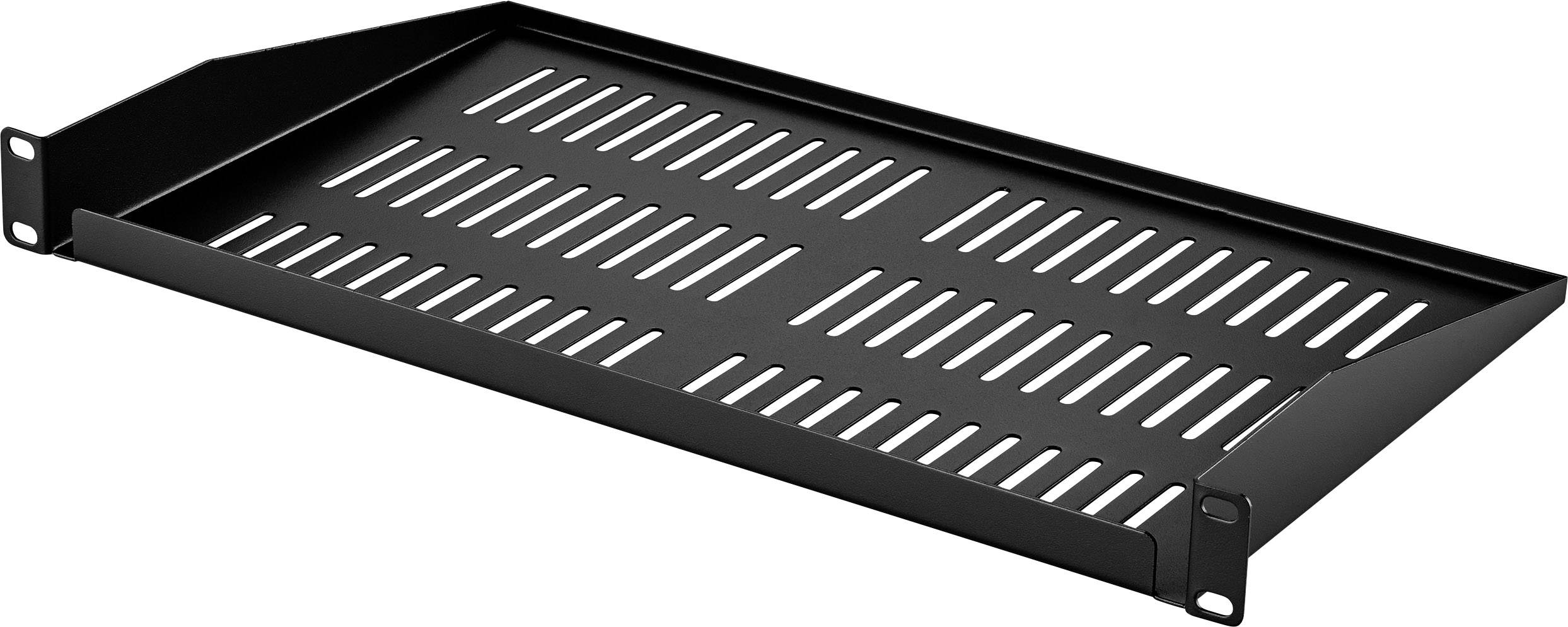 Renkforce RF-3434504 19 Zoll Netzwerkschrank-Geräteboden 1 HE Geeignet für Schranktiefe: ab 300mm Schwarz