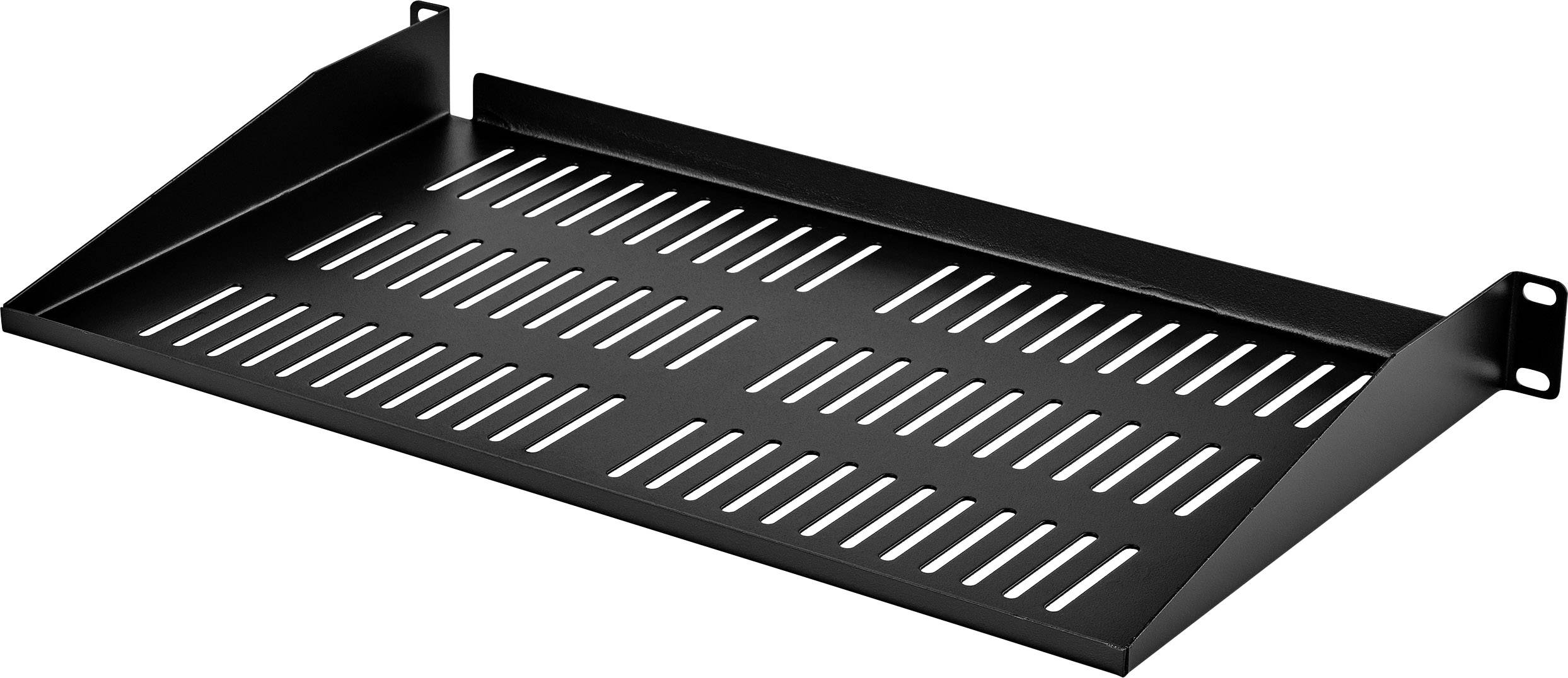 Renkforce RF-3434504 19 Zoll Netzwerkschrank-Geräteboden 1 HE Geeignet für Schranktiefe: ab 300mm Schwarz