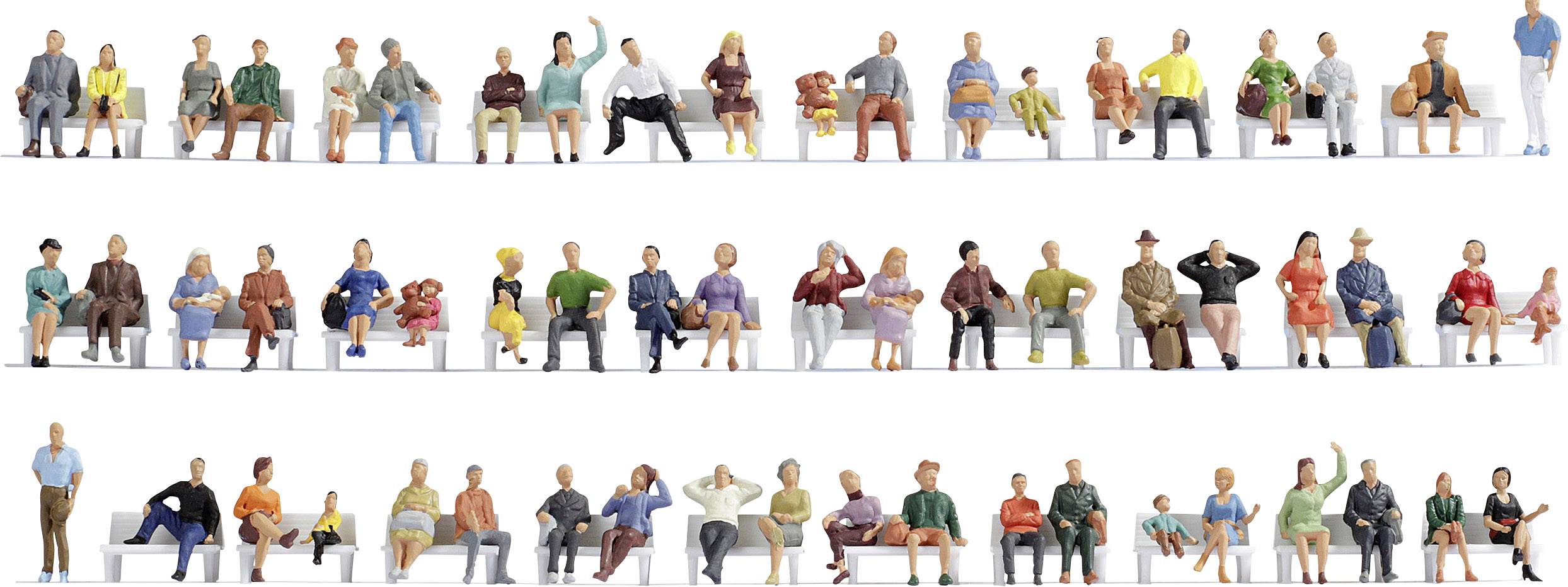 NOCH TT Passanten Bemalt, Sitzend