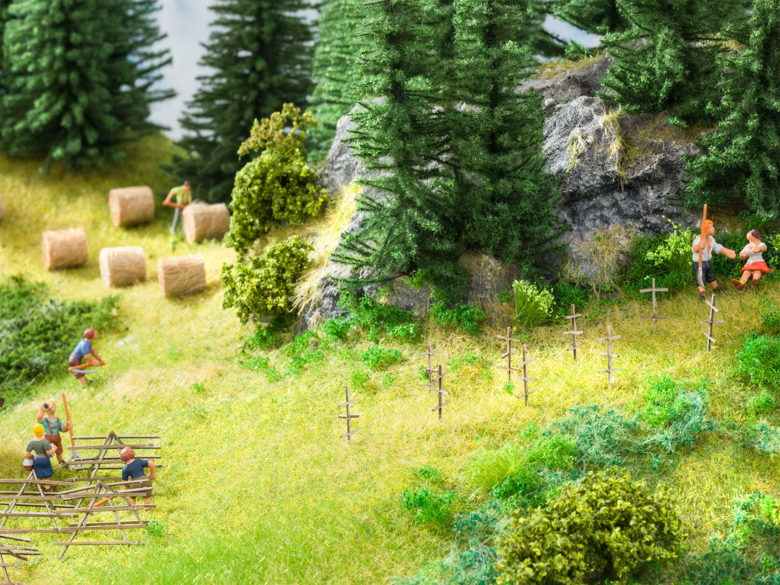 NOCH 07460 H0 18er-Set Heuballen Fertigmodell