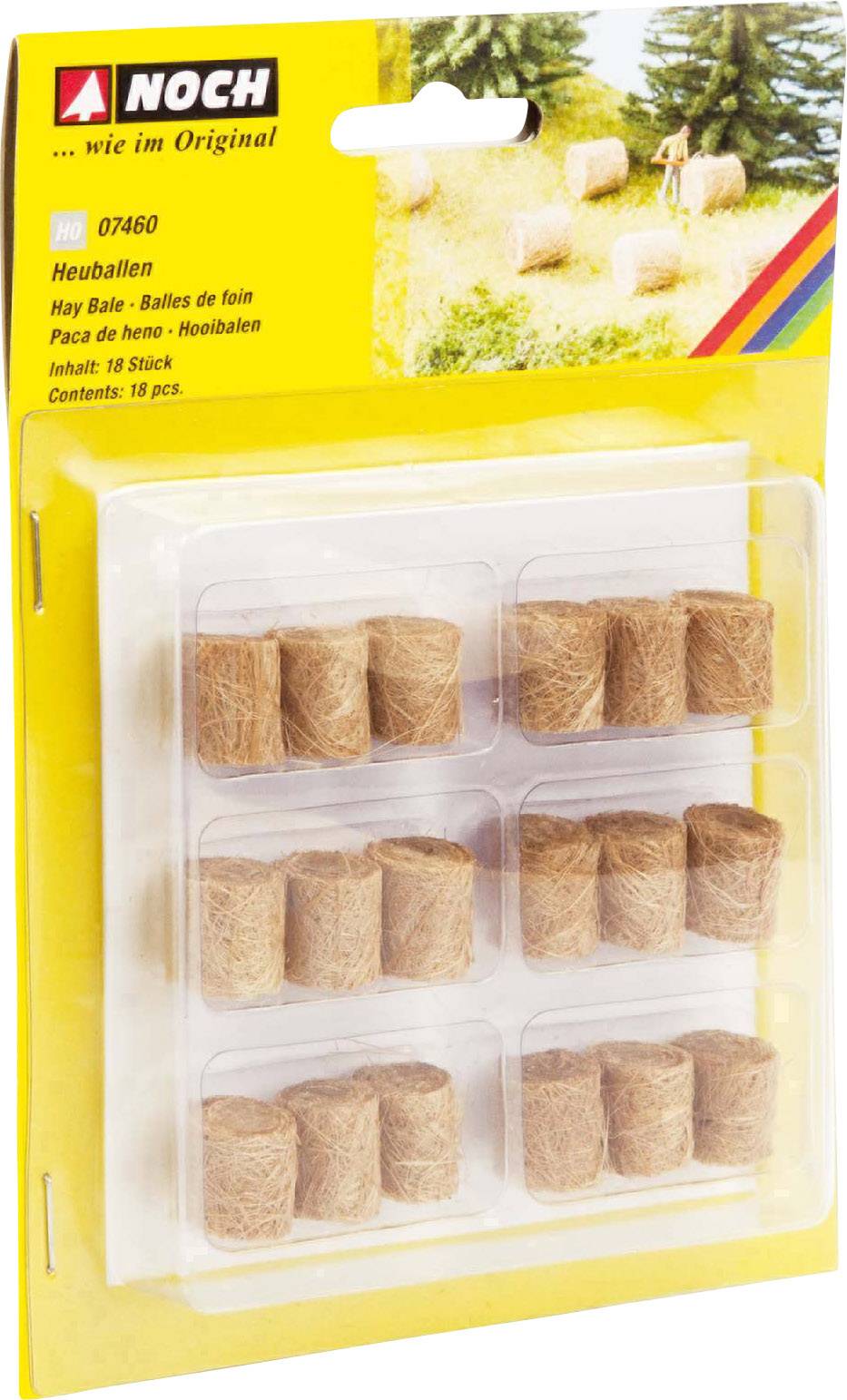 NOCH 07460 H0 18er-Set Heuballen Fertigmodell