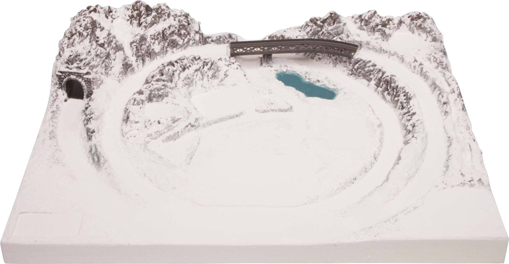 NOCH 87015 Z Fertiggelände zentral St. Anton Z Märklin miniclub Gleis, Z Rokuhan Gleis (mit Bettung)