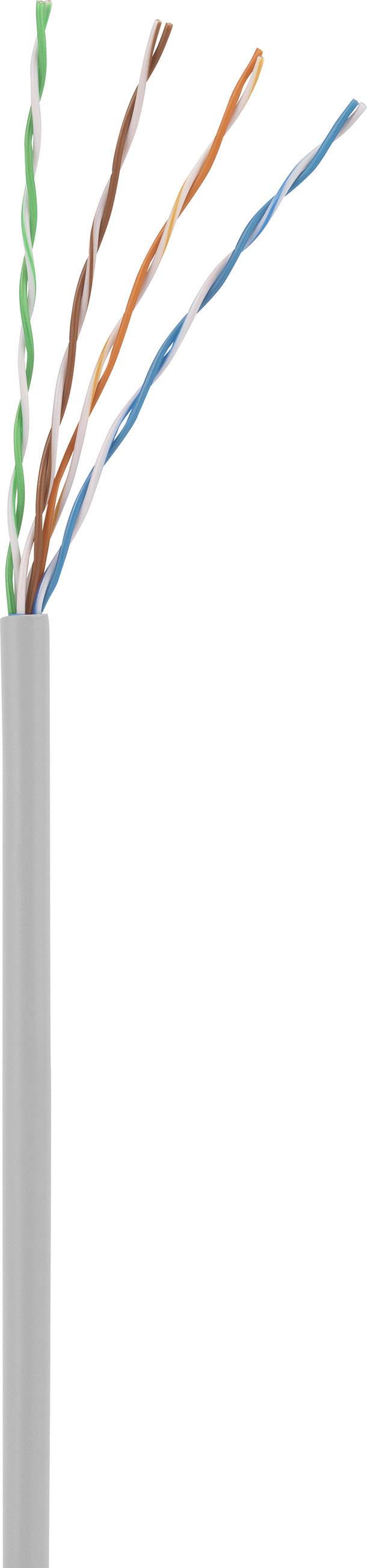 Renkforce RF-5047502 RJ45 Netzwerkkabel, Patchkabel CAT 5e U/UTP 5.00m Grau mit Rastnasenschutz