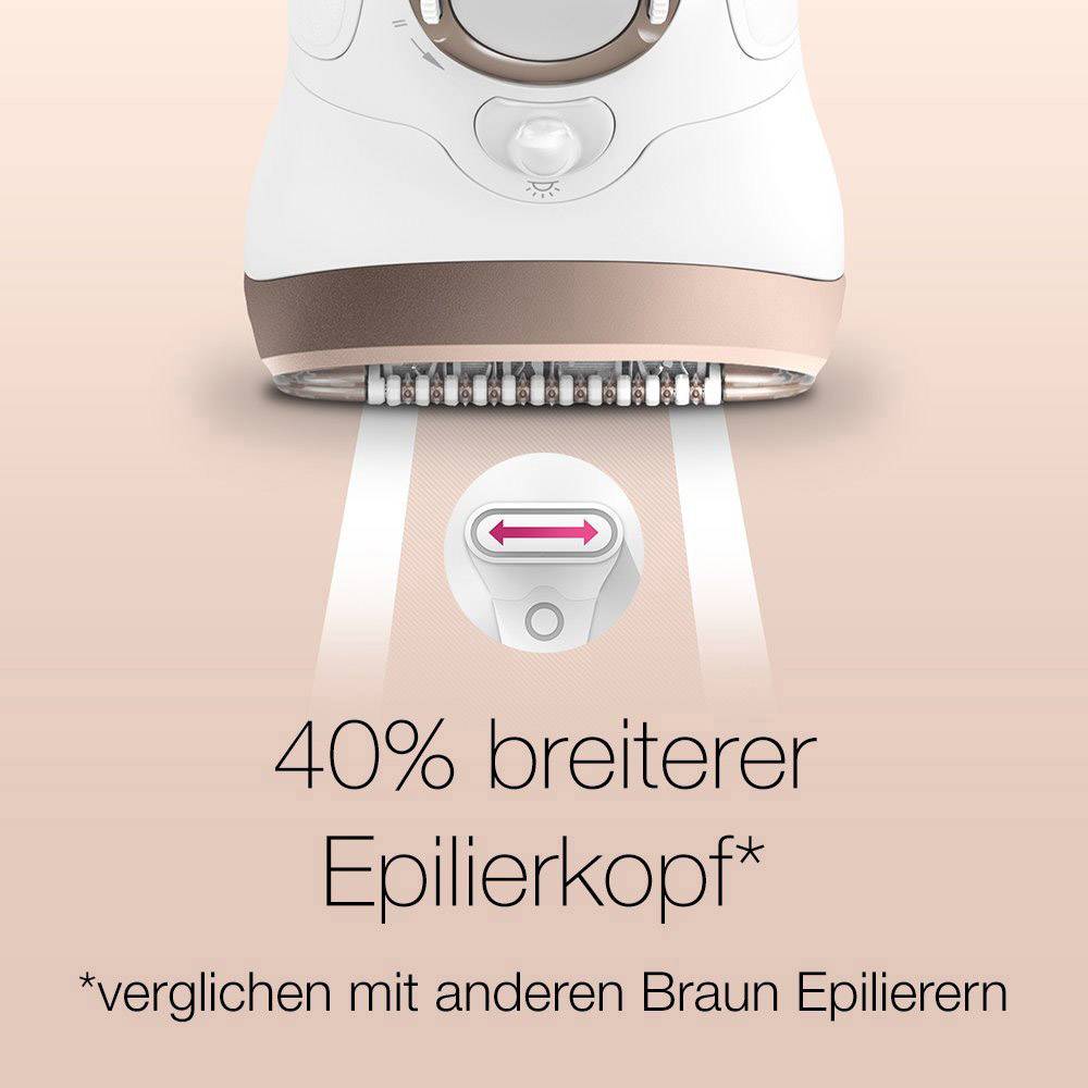 Braun Silk-épil 9-561 Epilierer Weiß, Bronze