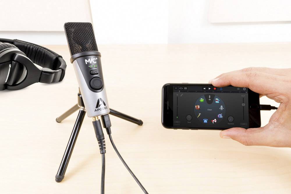 Apogee MiC+ USB-Mikrofon Übertragungsart (Details):Kabelgebunden inkl. Stativ, inkl. Kabel USB-A (USB 2.0) Kabelgebunden