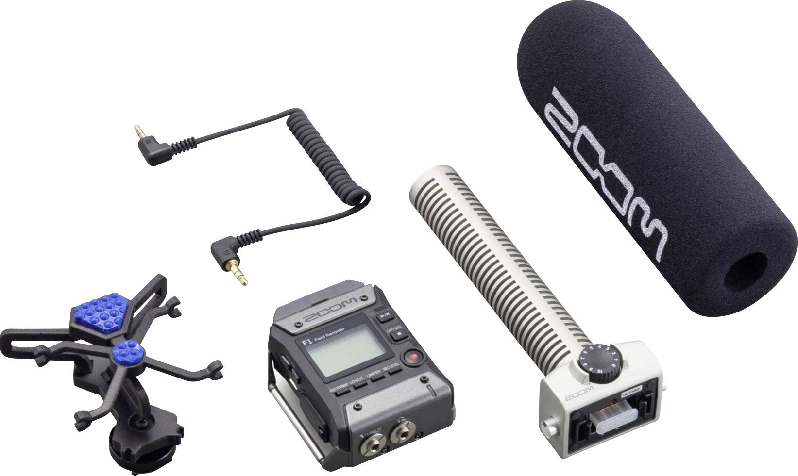 Zoom F1-SP Mobiler Audio-Recorder Grau, Schwarz