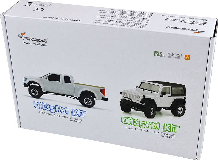 Amewi Geländewagen Scaler Brushed 1:35 RC Modellauto Elektro Geländewagen Allradantrieb (4WD) Bausatz