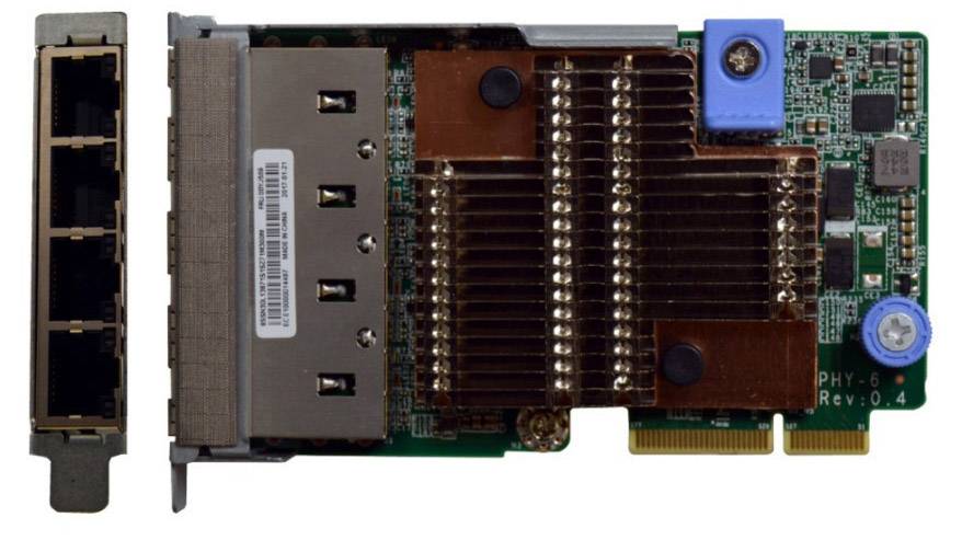 Lenovo ThinkSystem - Netzwerkadapter - LAN-on-motherboard (LOM) - Gigabit Ethernet x 4 - für ThinkAgile VX Certified Nod