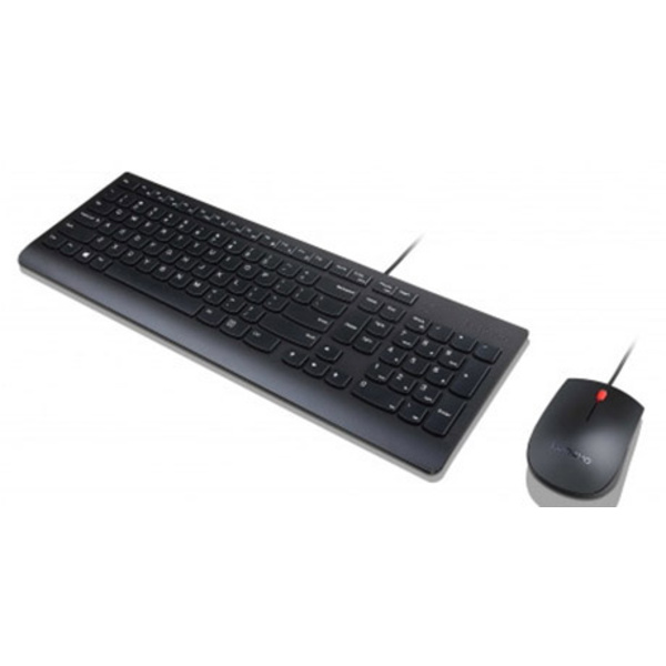 Lenovo Essential Wired Combo - Tastatur- USB Tastatur, Maus-Set Deutsch, QWERTZ, Windows® Schwarz