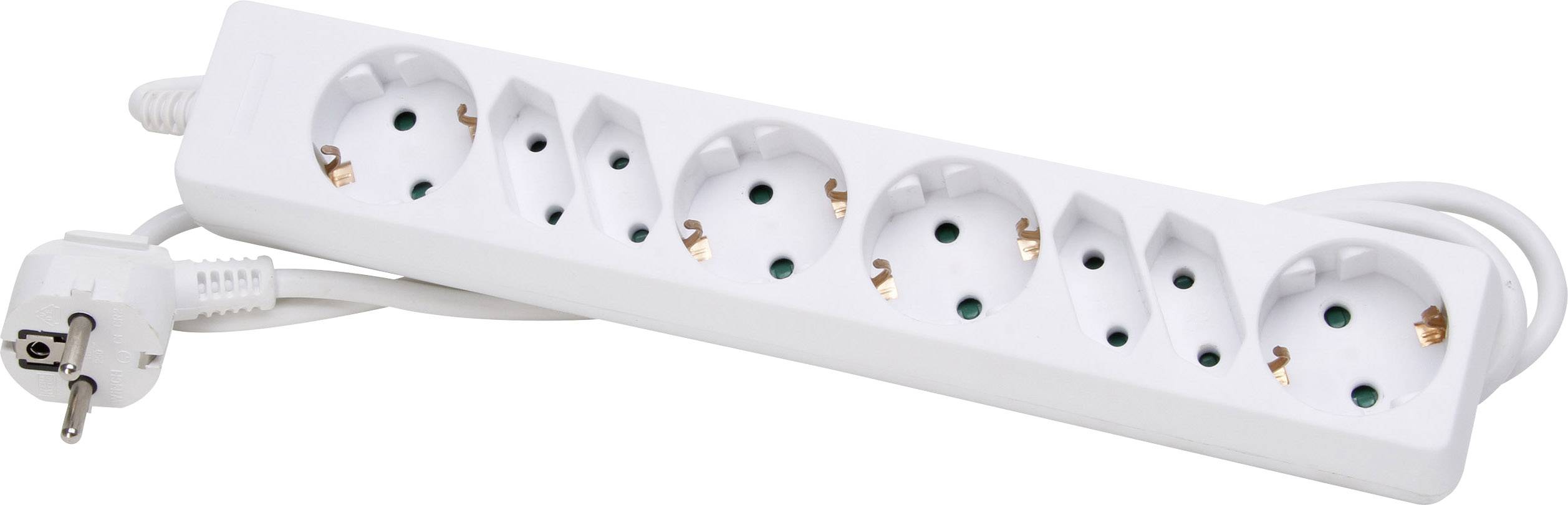 Kopp 120502004 Steckdosenleiste 8fach Arktis-Weiß Schutzkontakt 1St.
